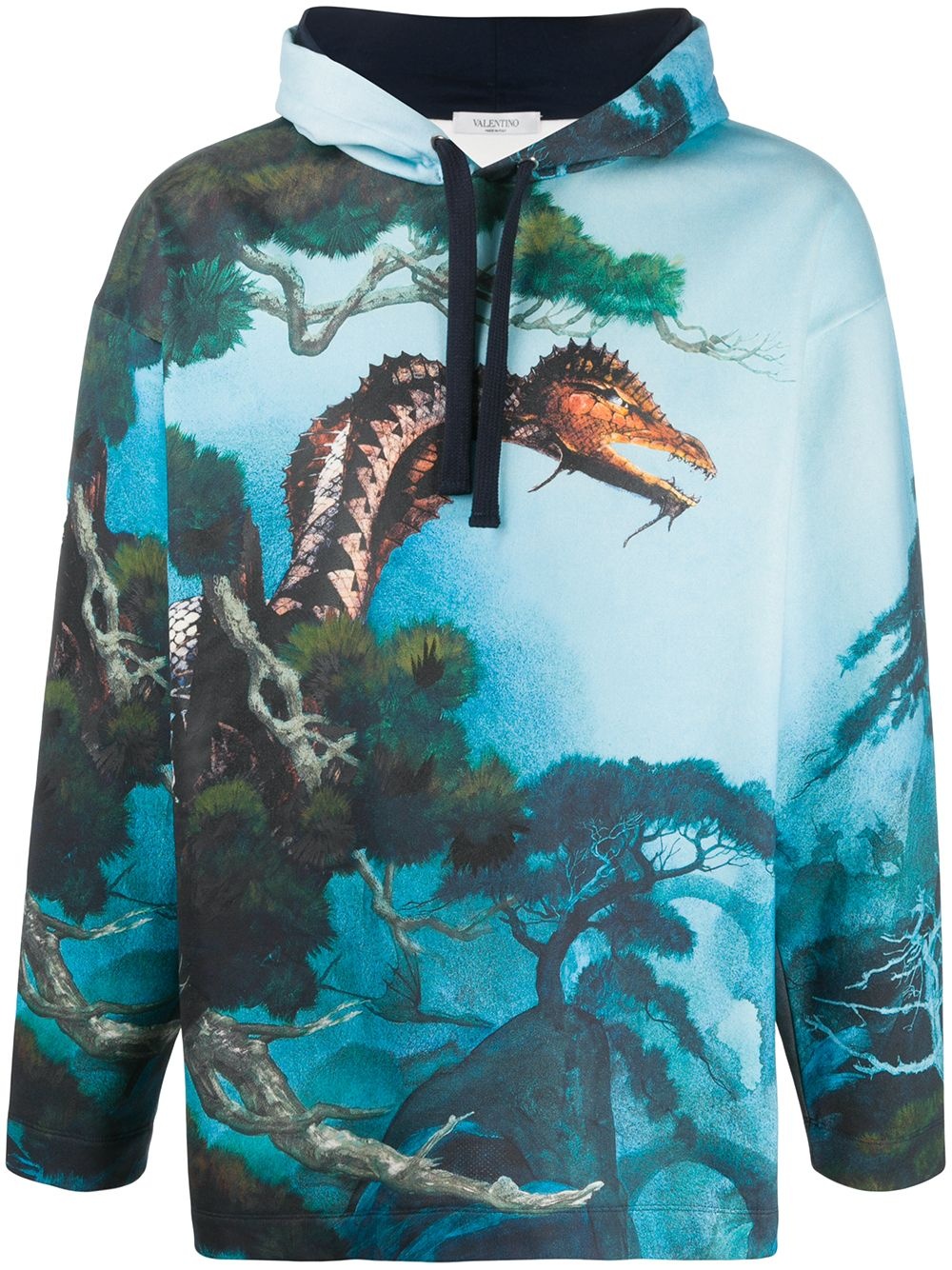 Dragons Garden relaxed-fit hoodie - 1