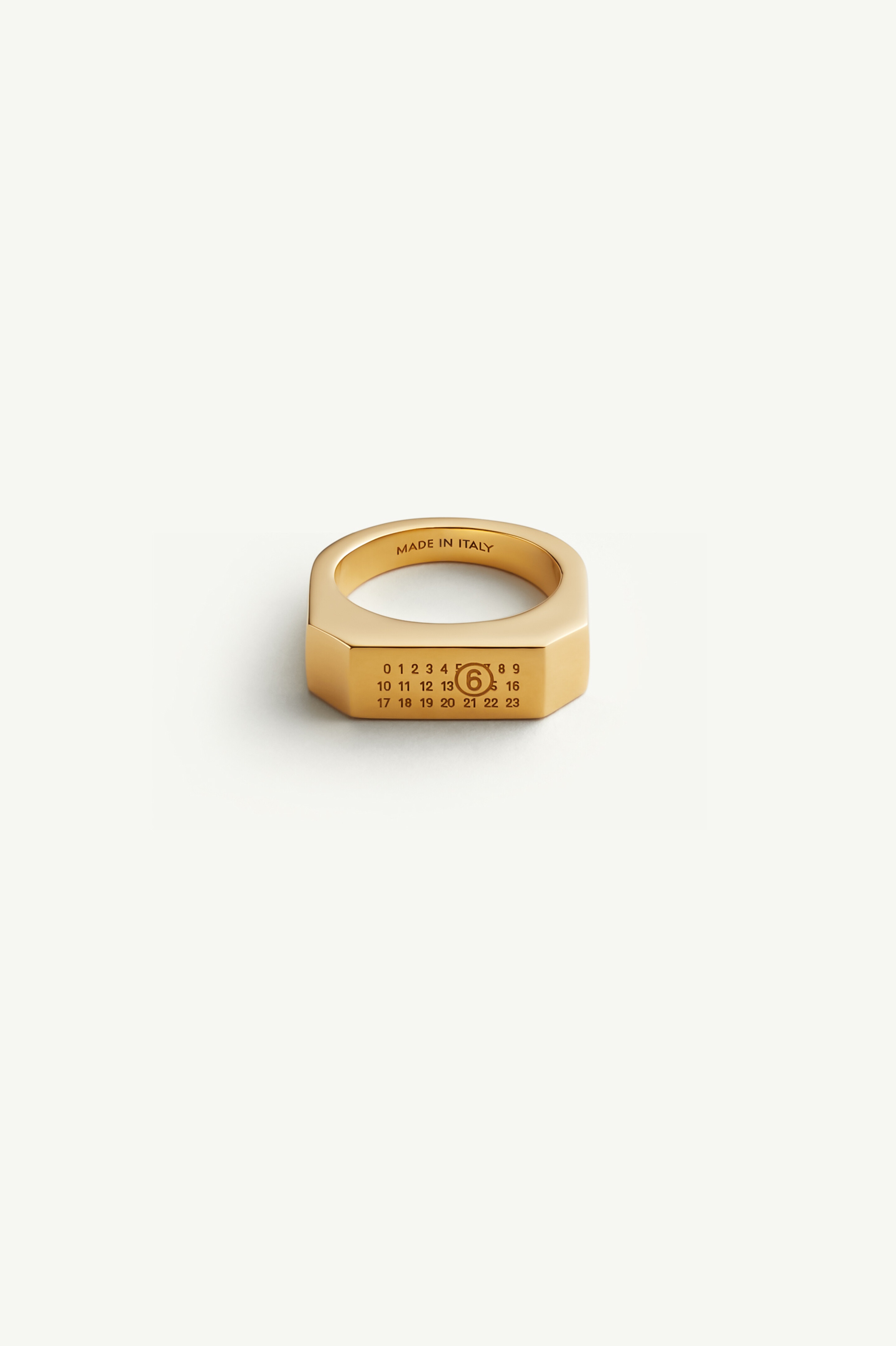 【MM6】Maison Margiela ゴールド Numeric リング MM6 Maison Margiela Numeric Ring (Yellow Gold) – CNCPTS