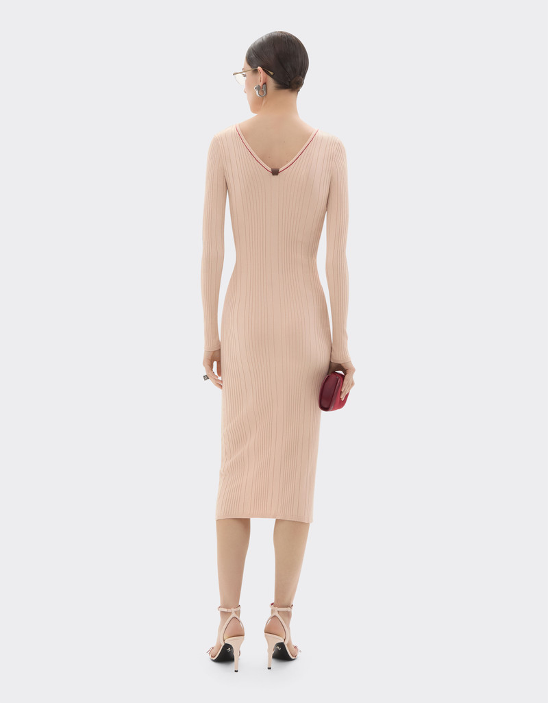 Long dress in stretch viscose 4