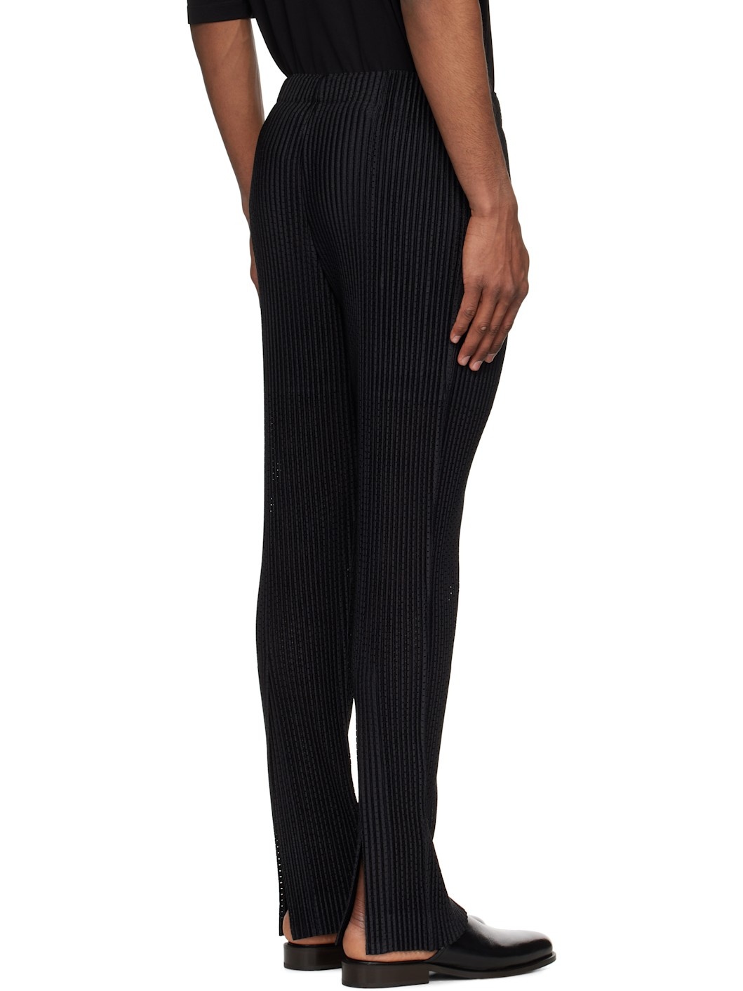 Black Outer Mesh Trousers - 3