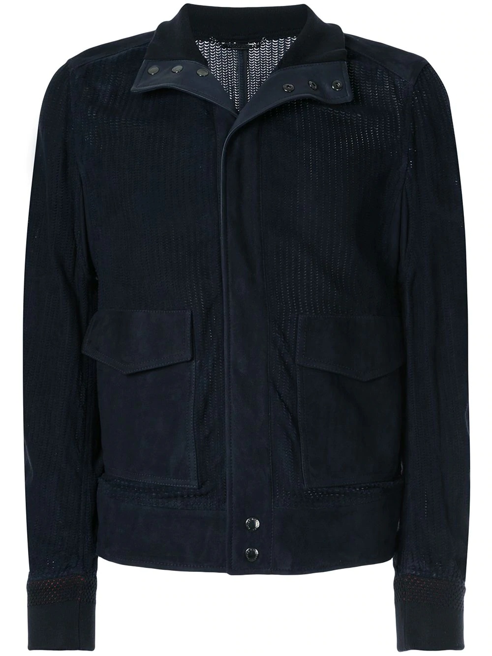 perforated detail blouson - 1