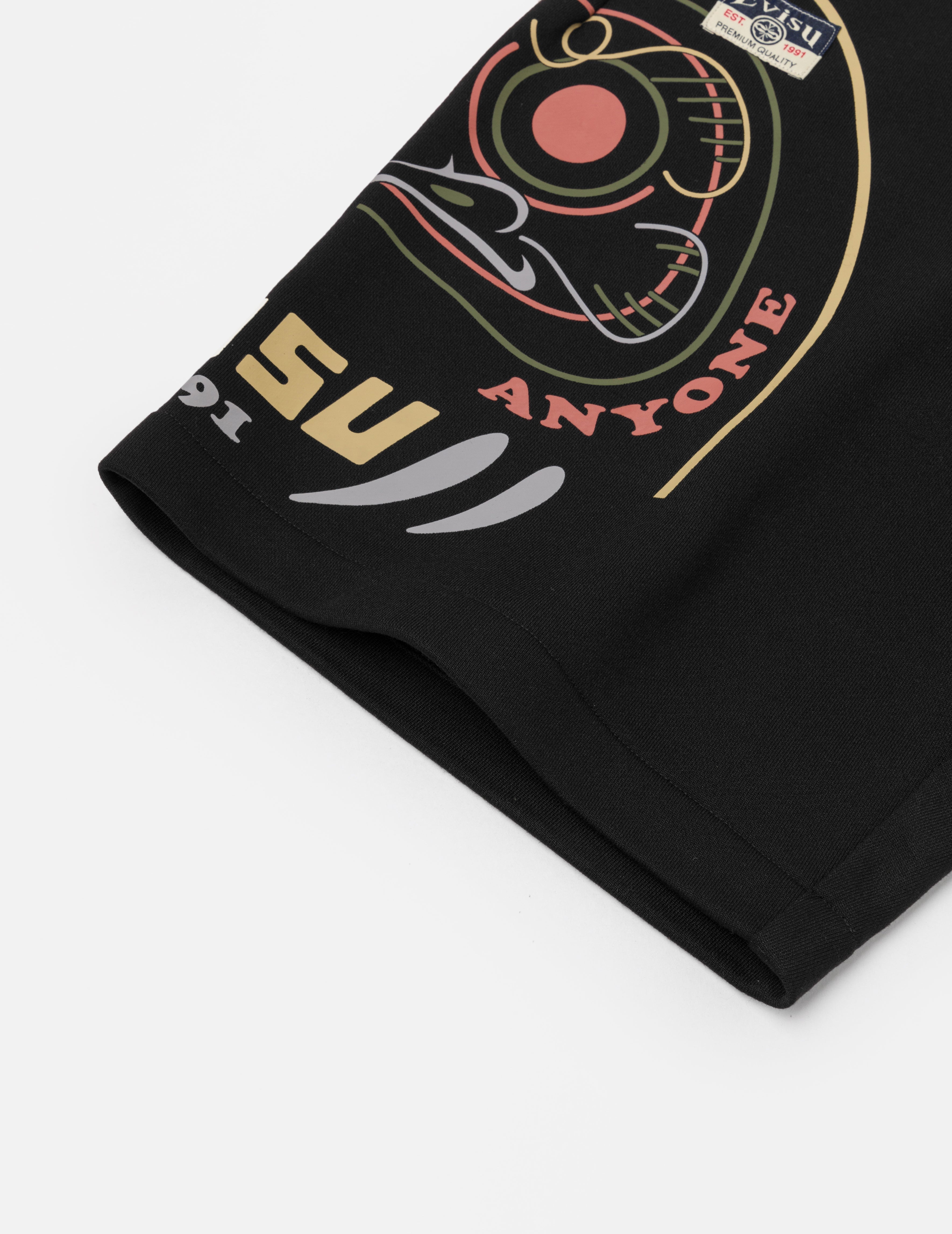 Daruma Print Regular Fit Sweatshorts - 8