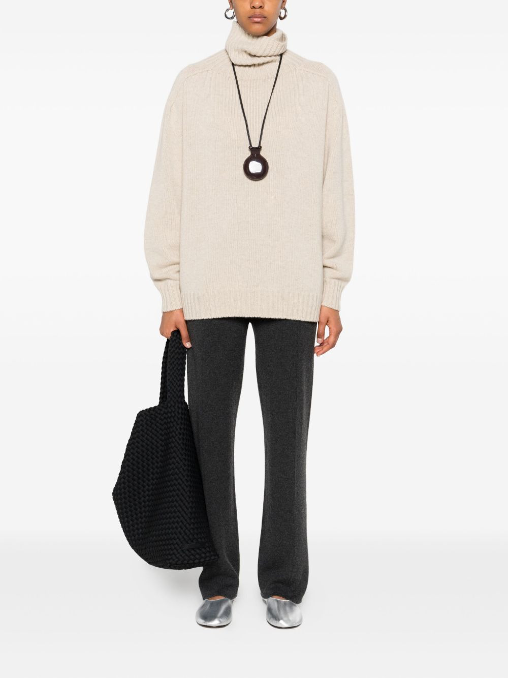 flat-front side-pocket trousers - 2