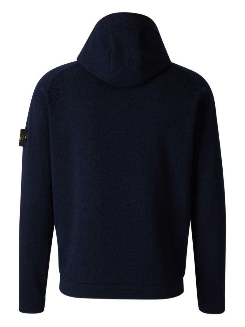 Stone Island ribbed-trim hoodie outlook