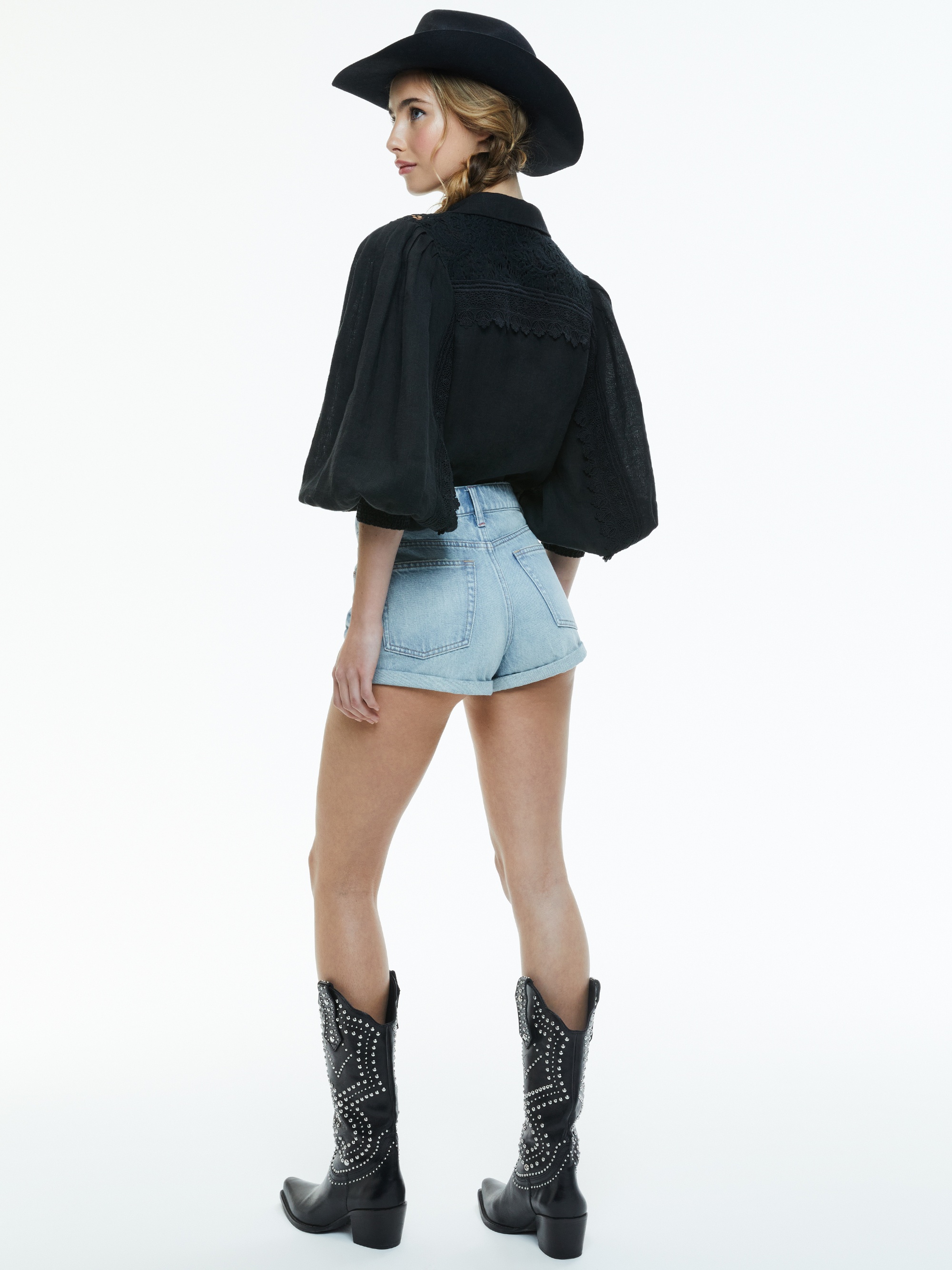 VENTY BUTTON FRONT BLOUSE - 4