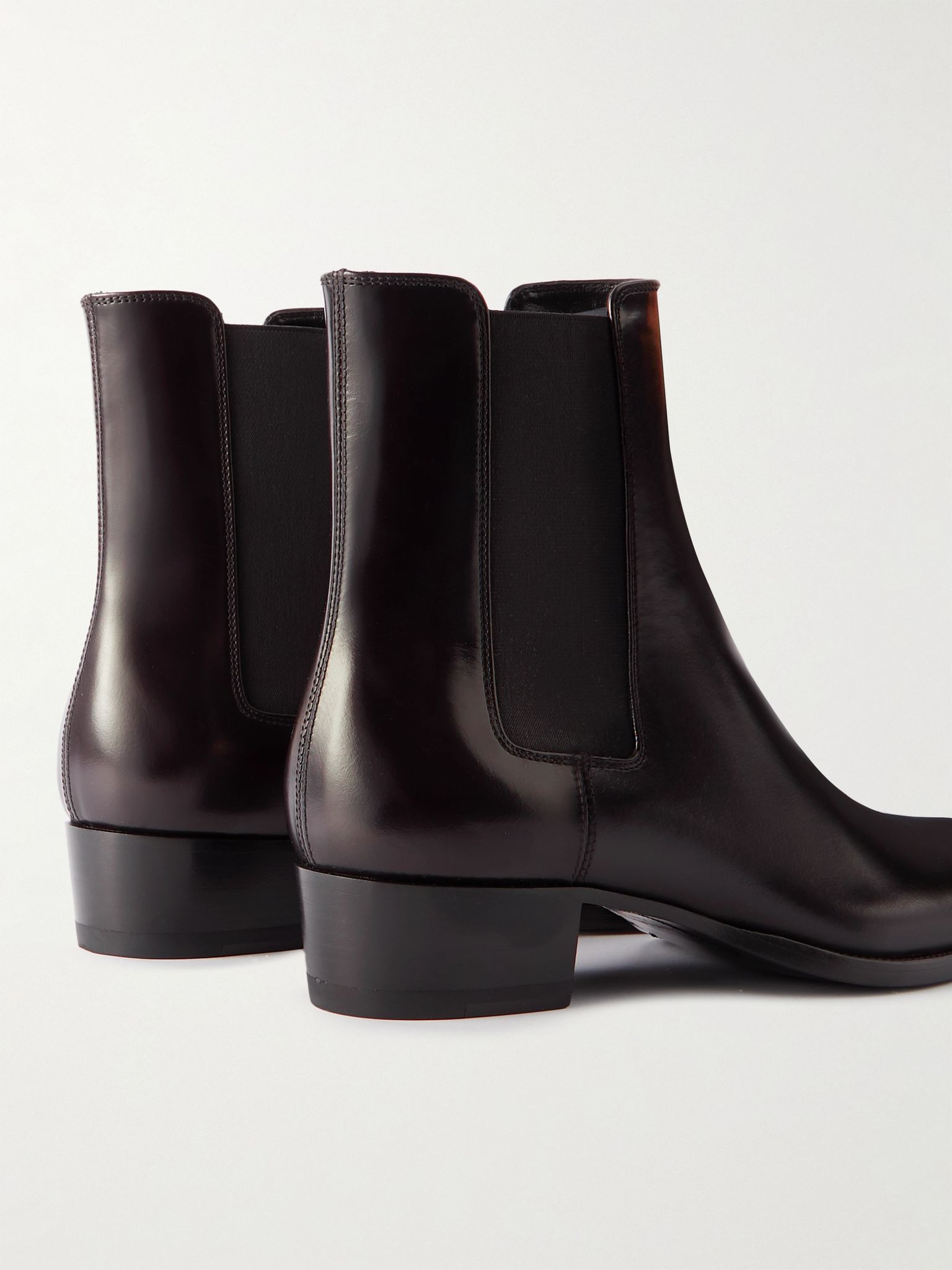 Wyatt Leather Chelsea Boots Brown - 5