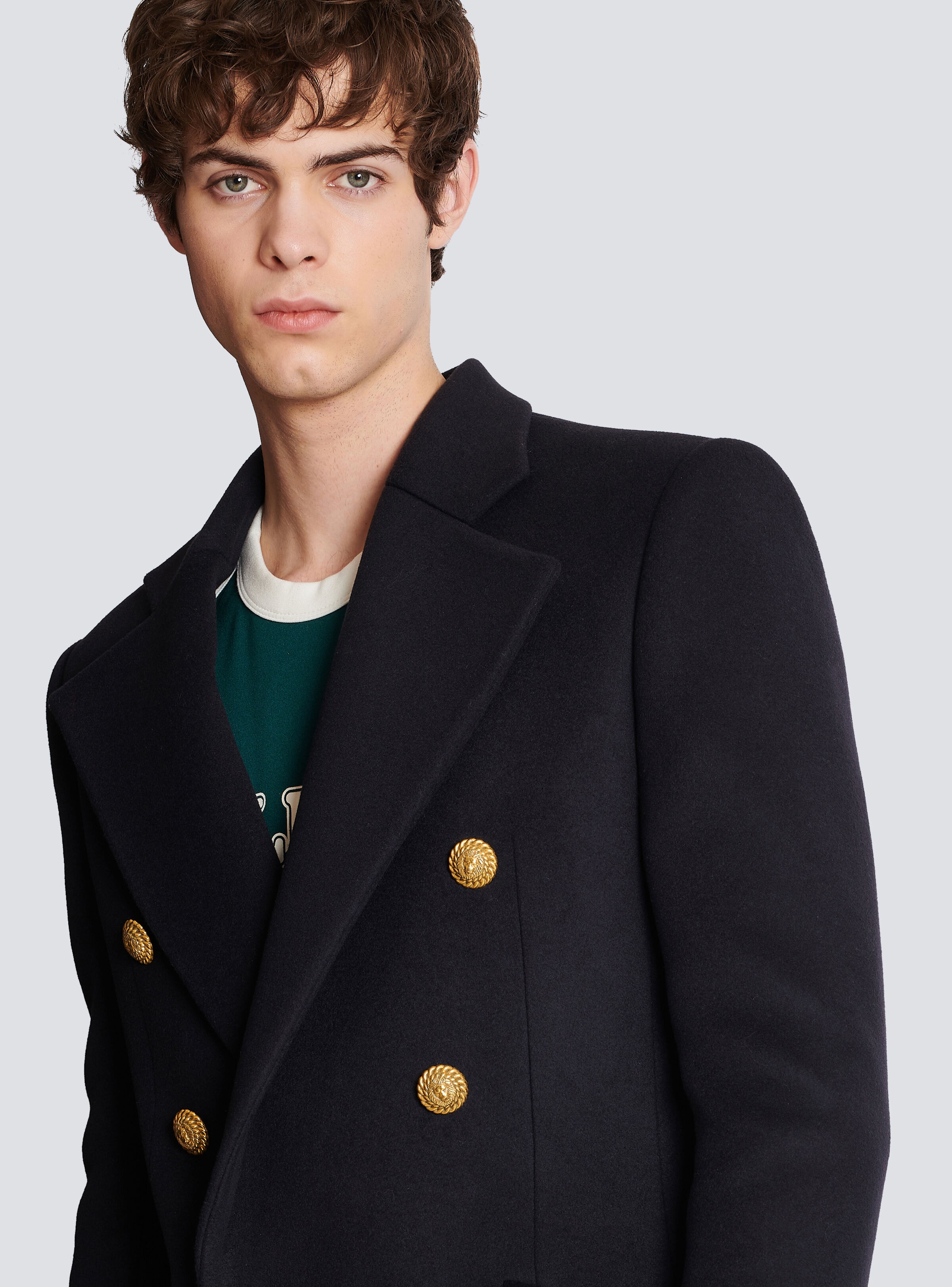 Short military-style coat - 6