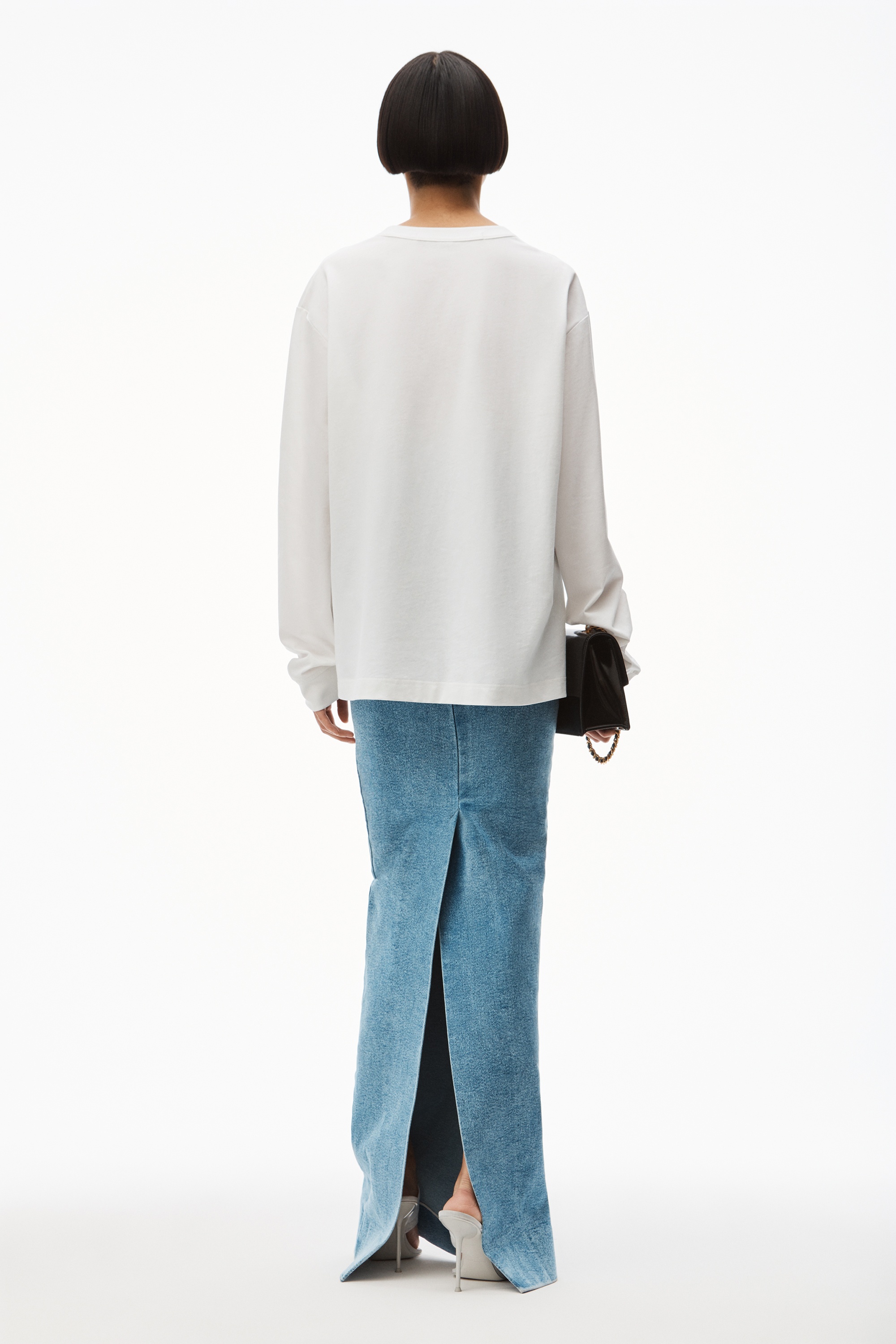 LONG-SLEEVE TEE IN HIGH TWIST JERSEY - 4