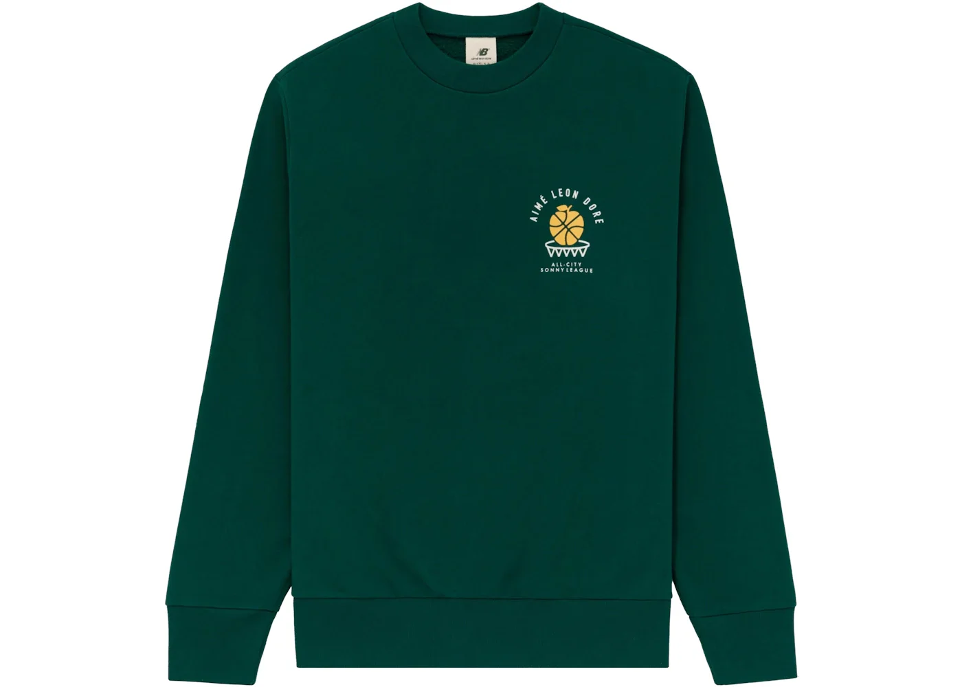 Aime Leon Dore x New Balance SONNY League Crewneck Sweatshirt Green - 1