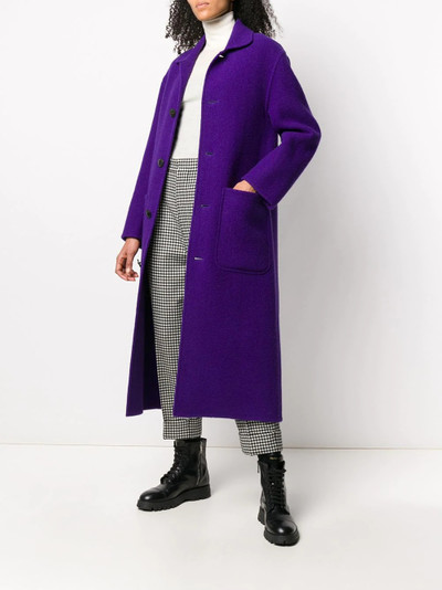 AMI Paris single-breasted coat outlook