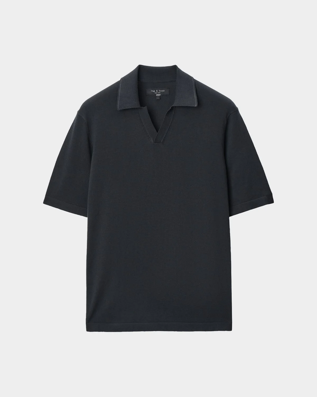 Conrad Silk-Cotton Johnny Collar Polo Shirt - 1