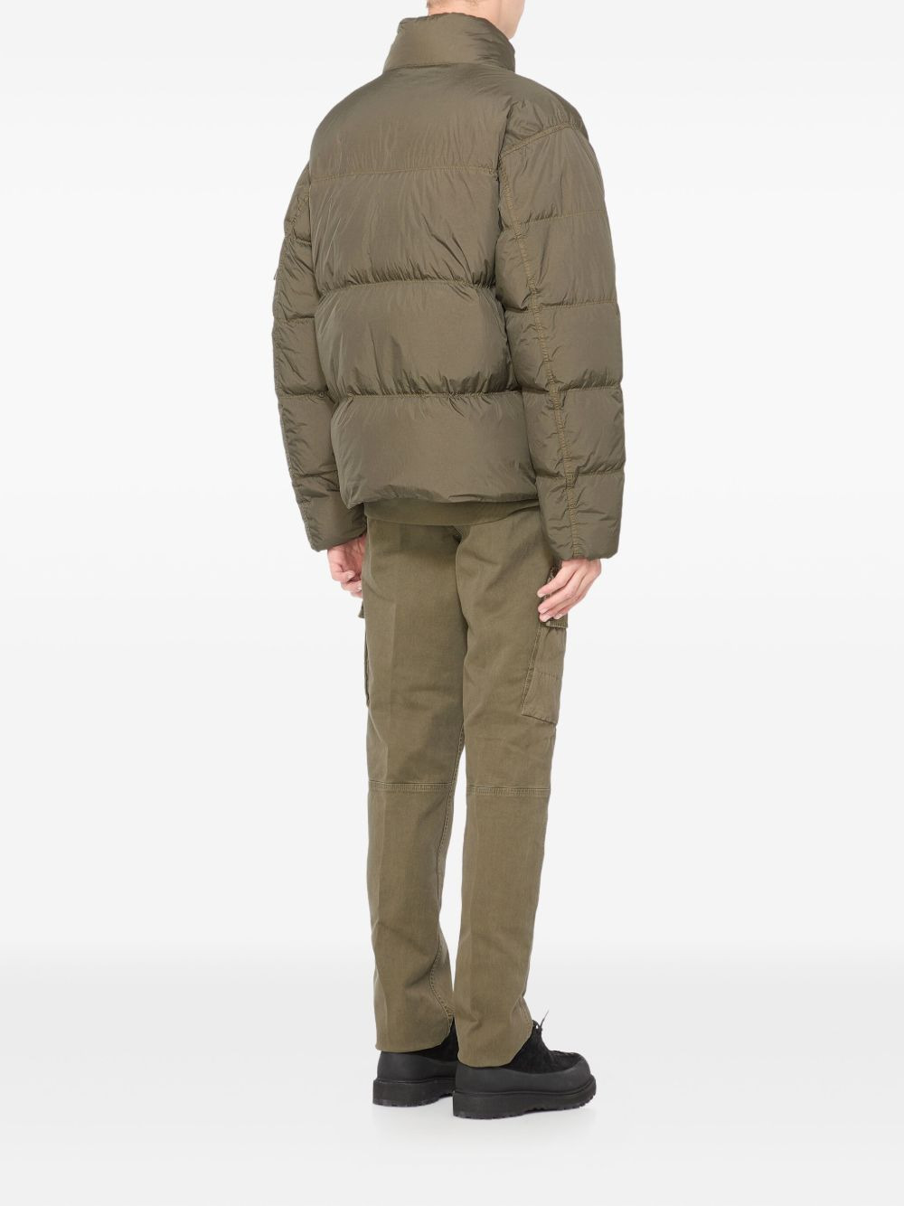 logo-patch puffer-jacket - 4