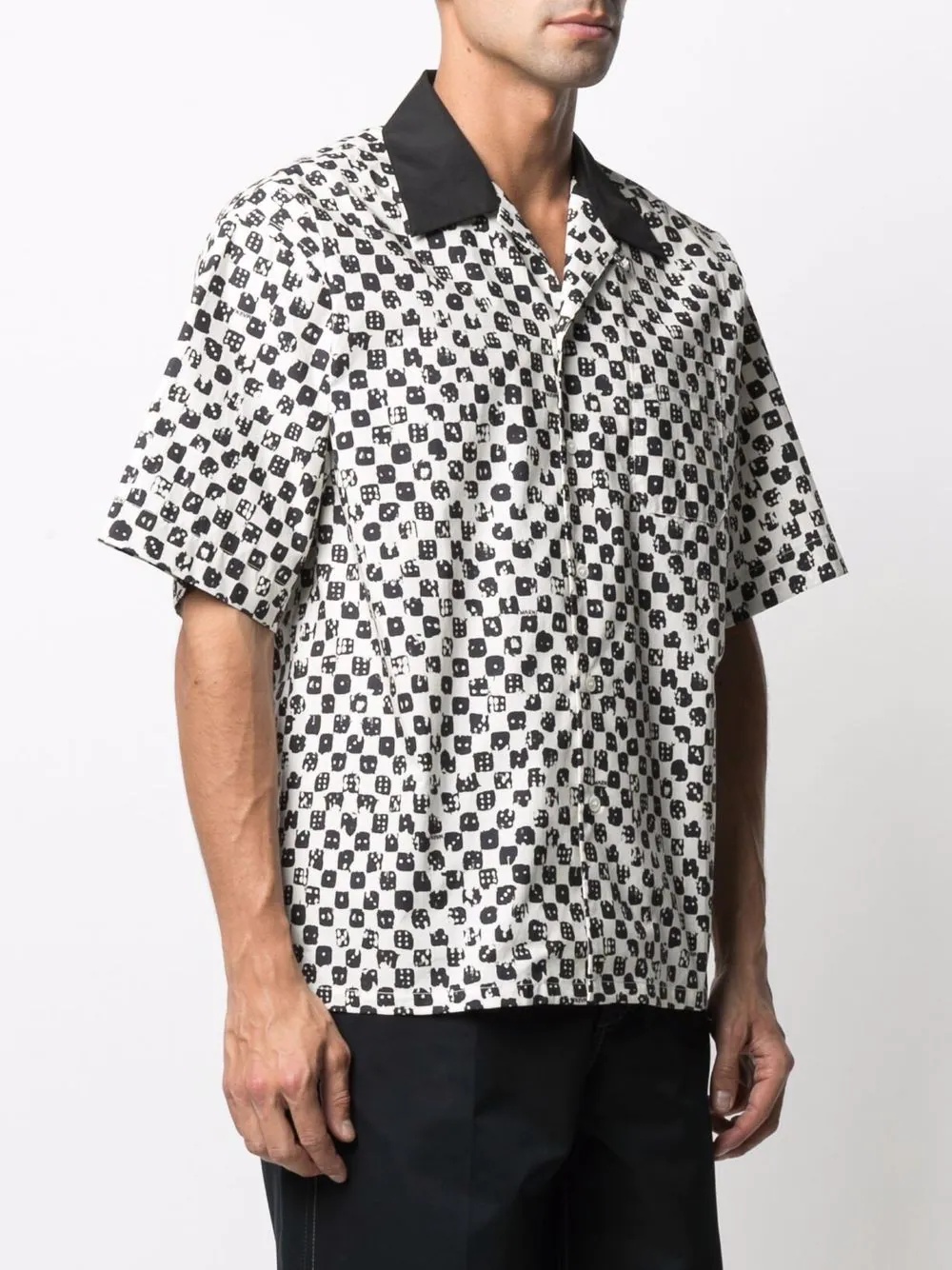 dice-print short-sleeve shirt - 3