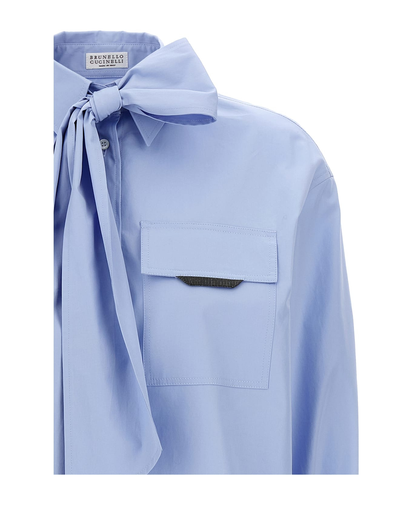 'shiny Flap Detail' Shirt - 3