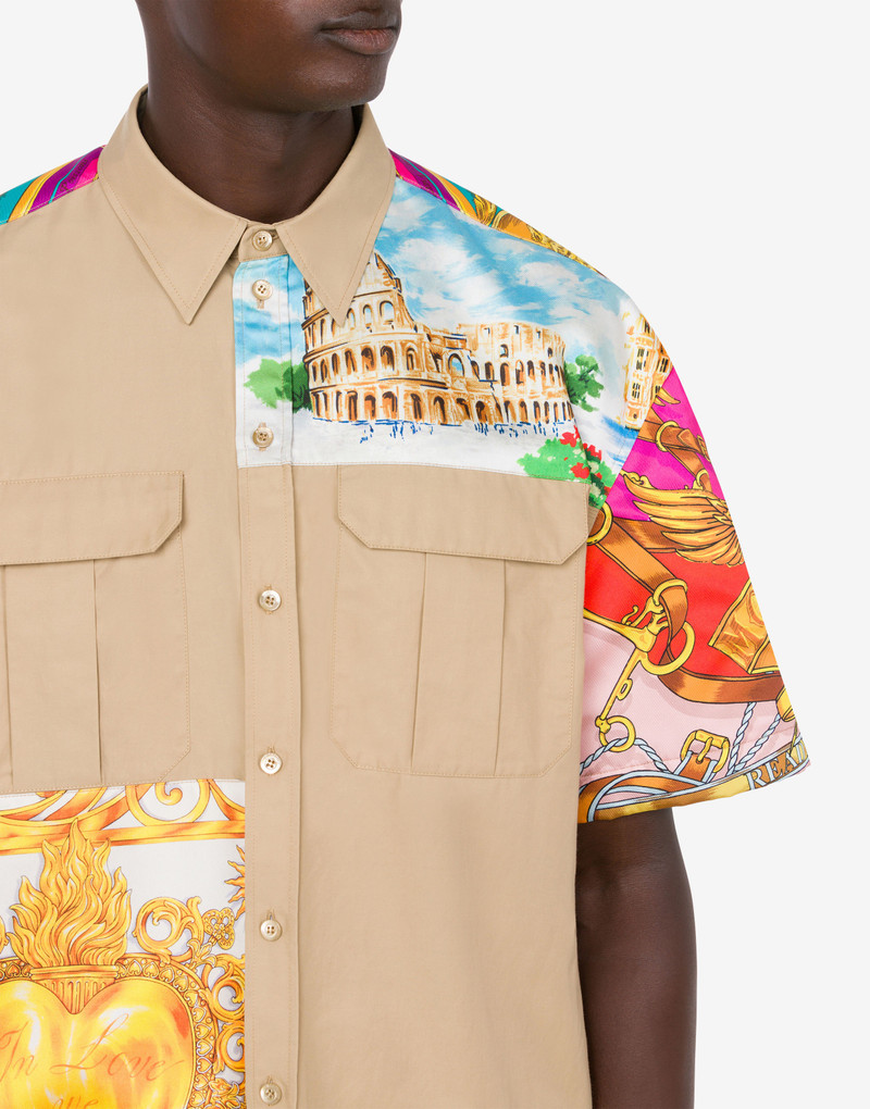 SCARF PRINT POPLIN SHIRT 4