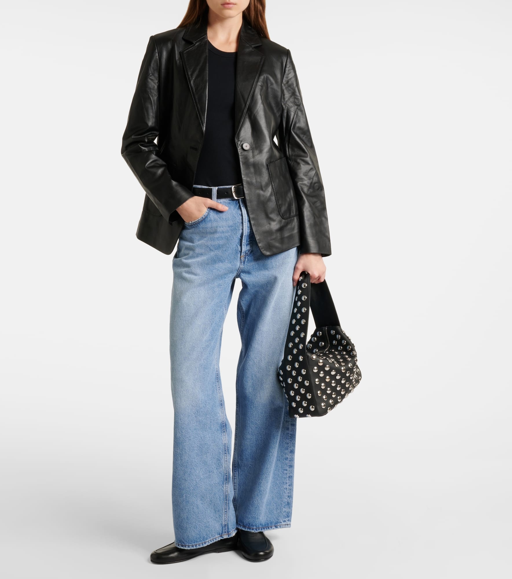 Leather blazer - 2