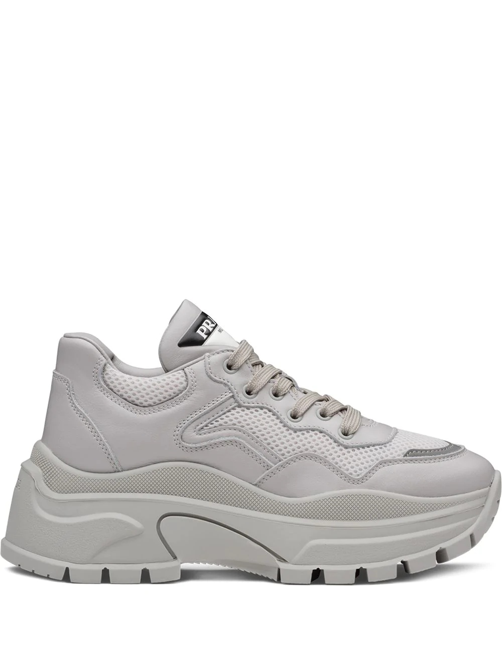 chunky panelled sneakers - 1