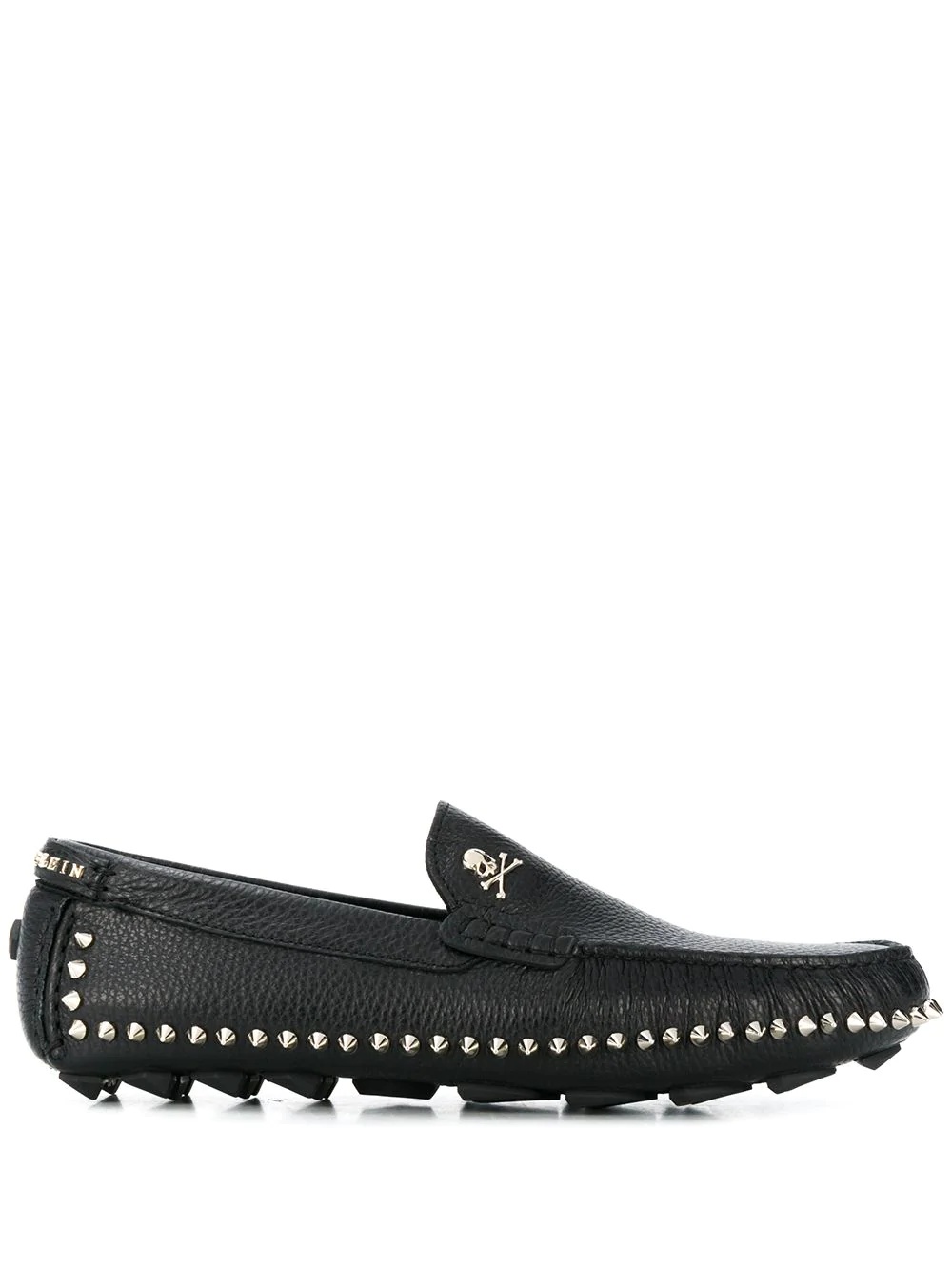 spike-studded moccasins - 1