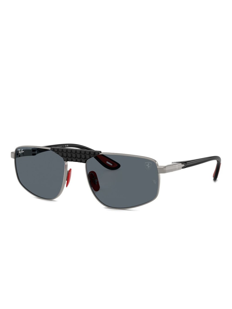 Ray-Ban geometric-frame textured sunglasses outlook