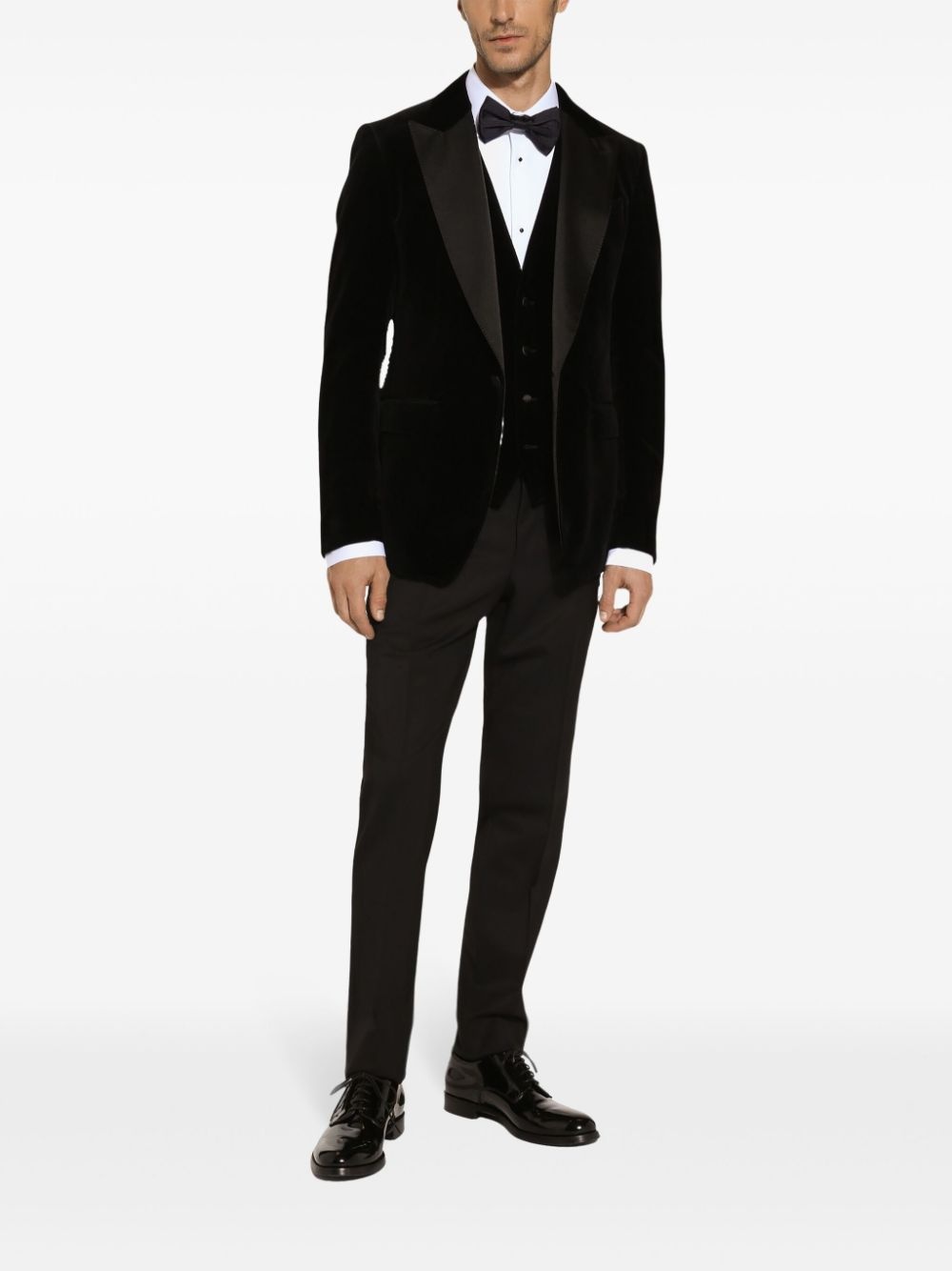 peak lapel single-breasted blazer - 2