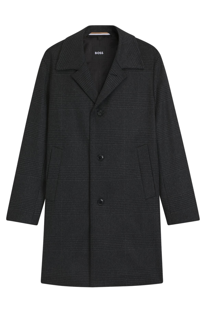 RELAXED-FIT COAT IN CHECKED WOOL AND CASHMERE 1