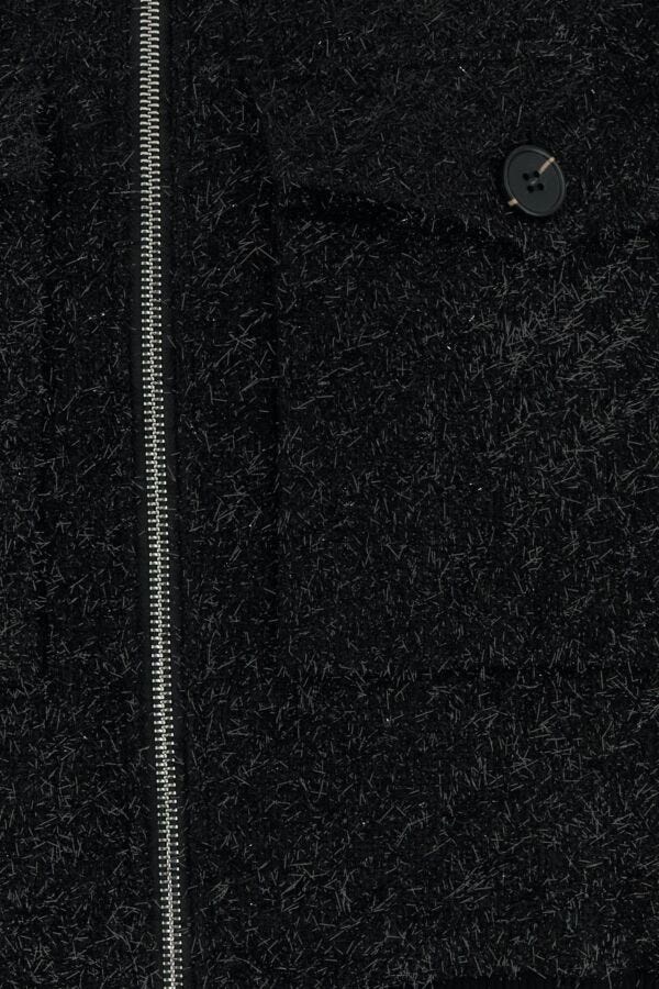ブルゾン Self Portrait Black Polyester Blend Bomber Jacket self-portrait Black polyester blend bomber jacket
