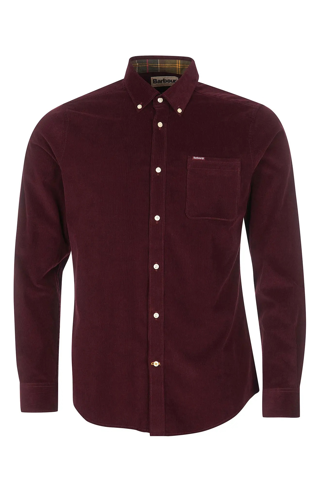 Ramsey Tailored Fit Corduroy Button-Down Shirt - 4