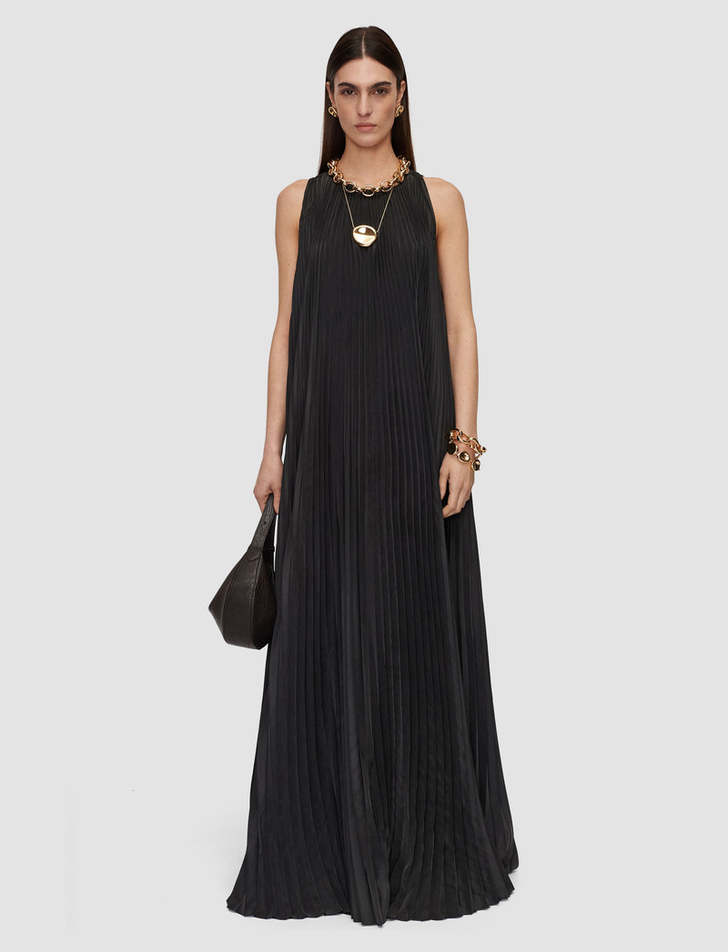 JOSEPH Chenes Silk Blend Pleated Dress outlook