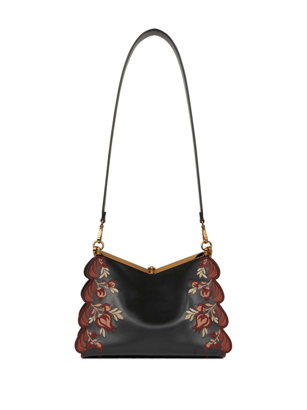 medium embroidered Vela shoulder bag - 2