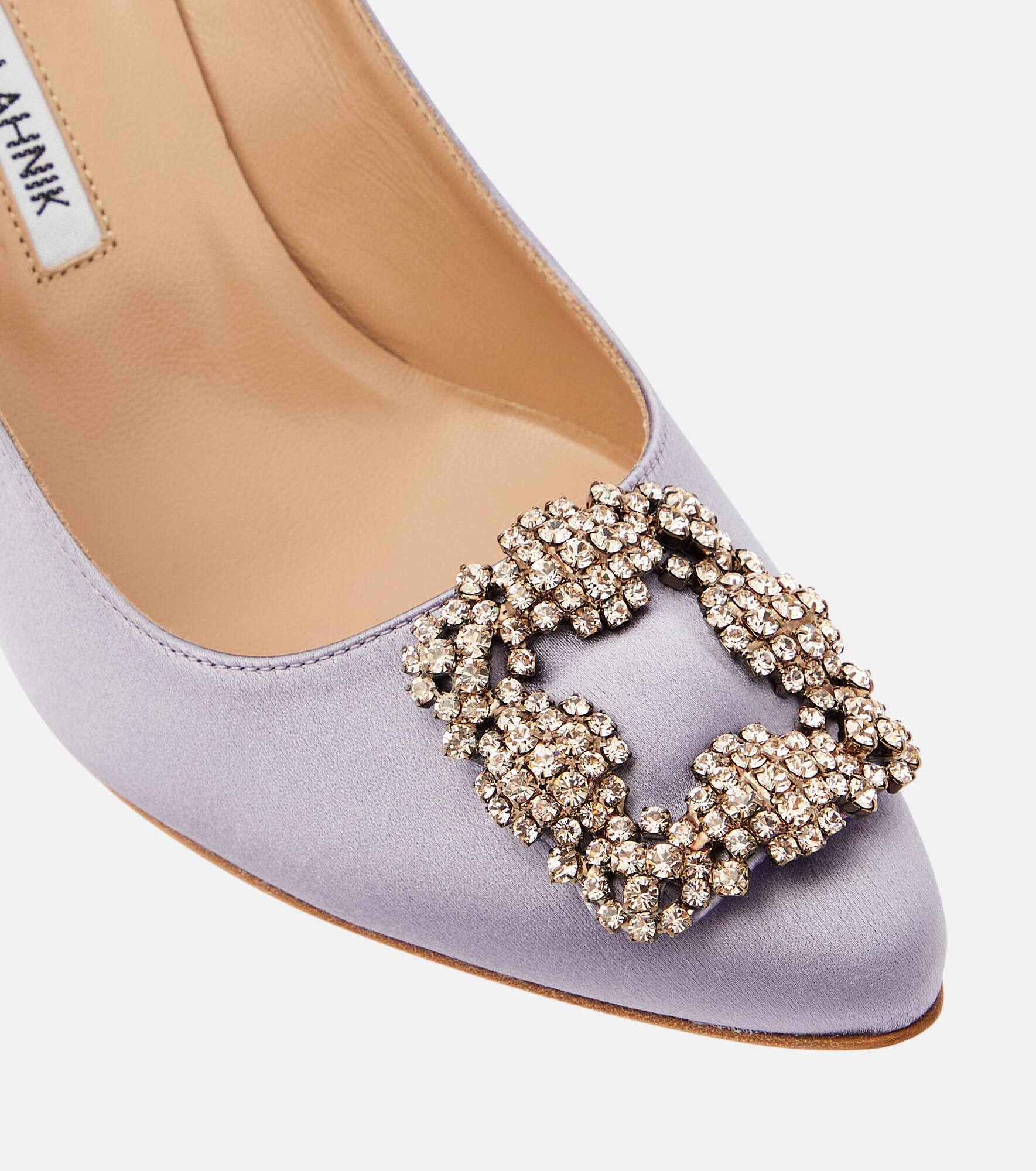 Hangisi 90 embellished satin pumps - 6