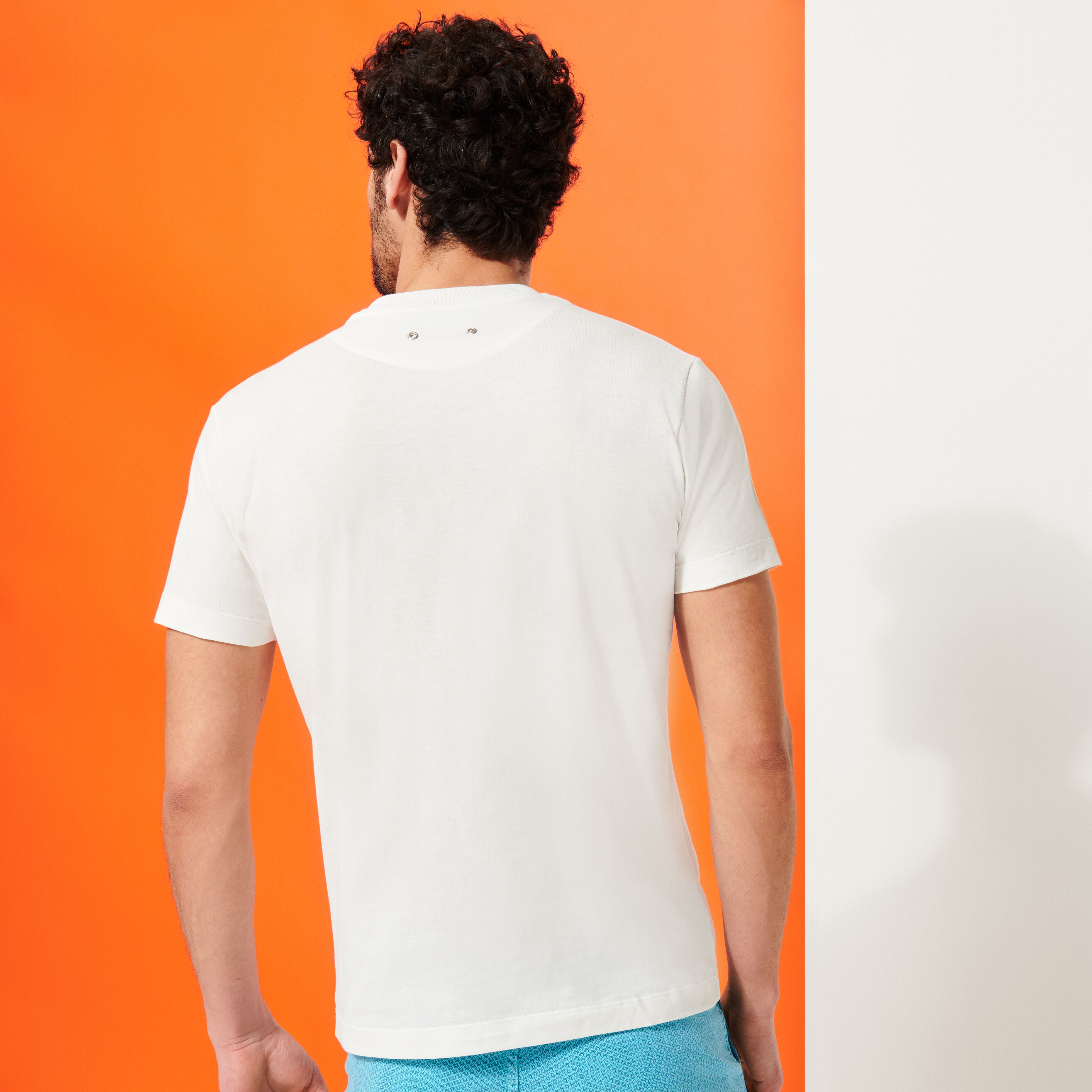 Men T-shirt Fancy Vilebrequin Logo Vilebrequin Multicolore - 4