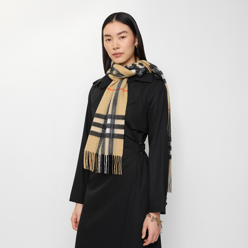 Crystal Check Cashmere Scarf 4