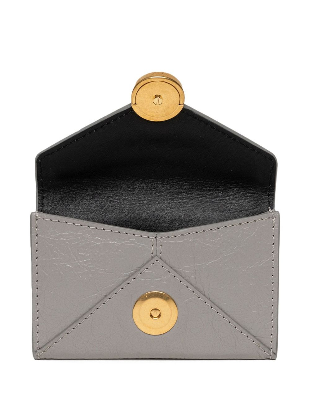 envelope-flap leather cardholder - 3