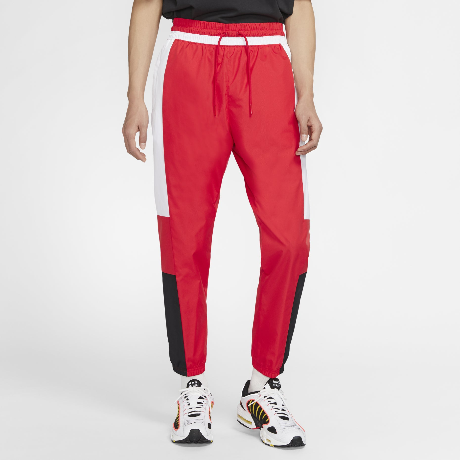 Nike AIR Contrasting Colors Woven Long Pants Red CK4396-657 - 3