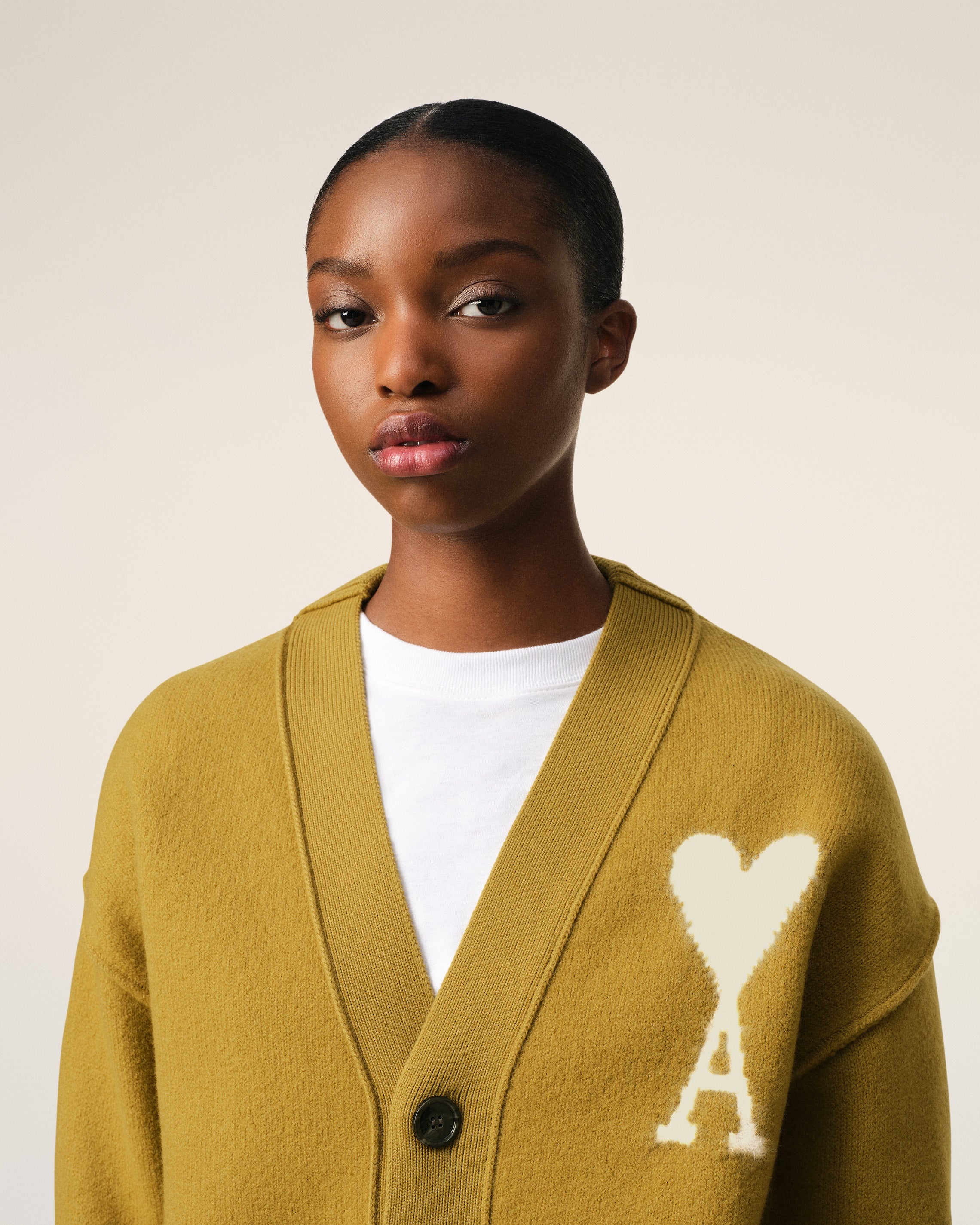 MUSTARD WOOL AMI DE COEUR CARDIGAN - 4