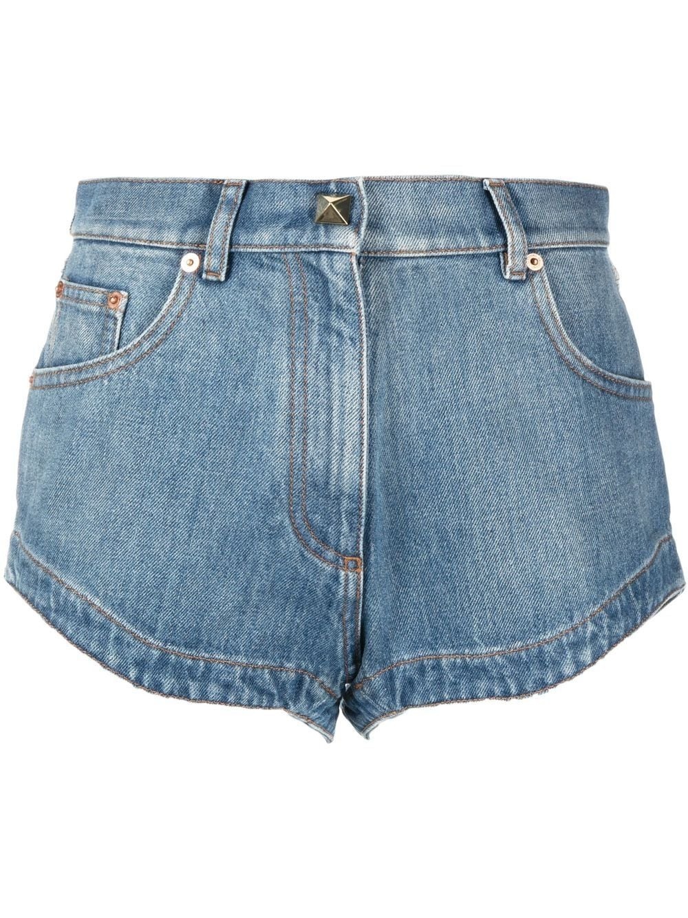 Roman Stud denim shorts - 1