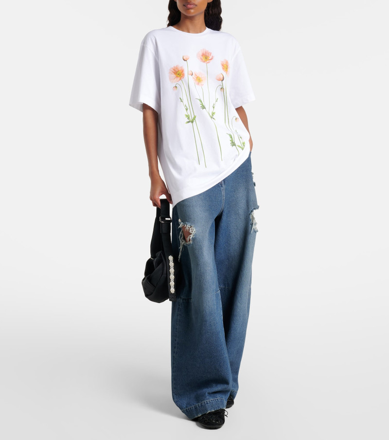 Simone Rocha Floral cotton jersey T-shirt outlook