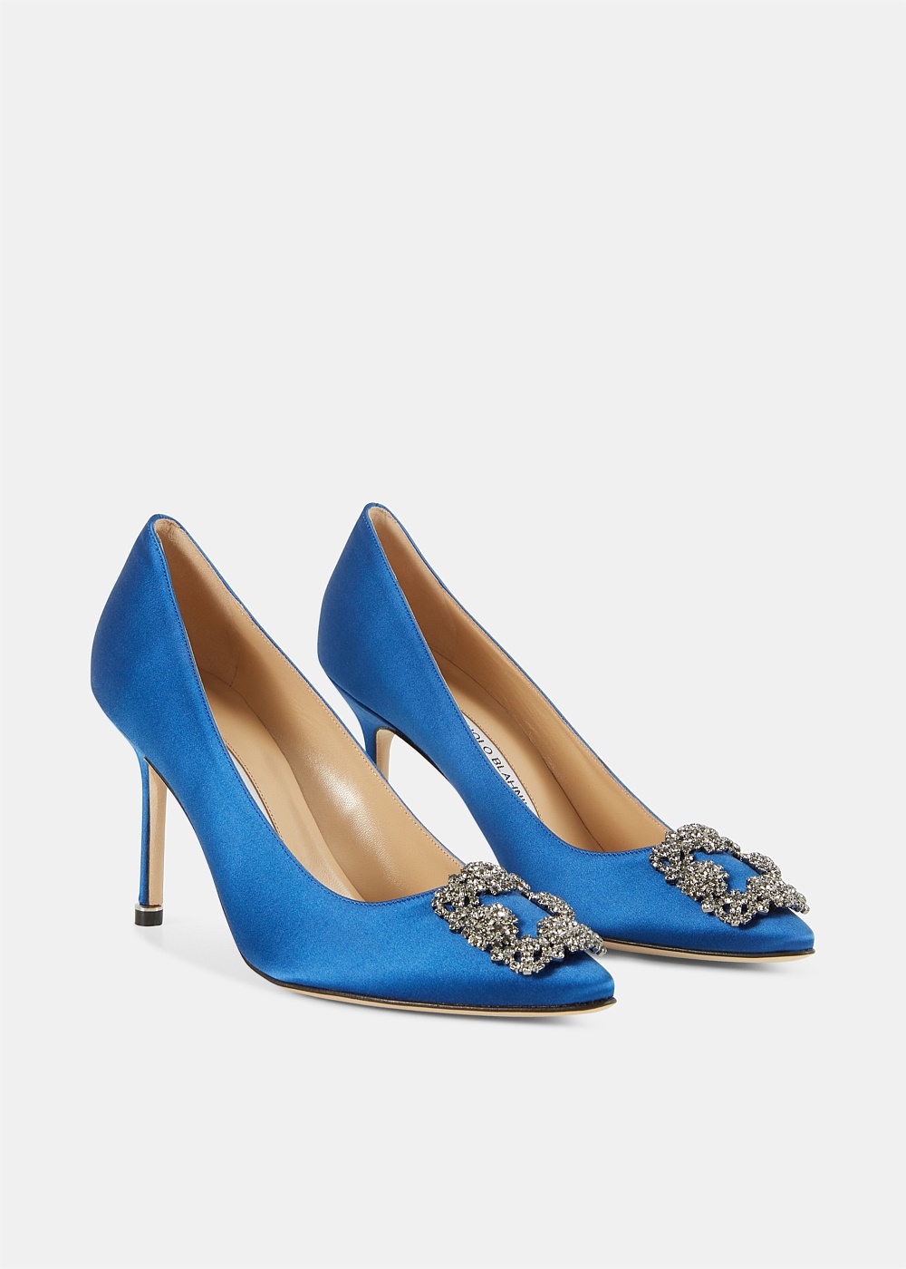 Blue Hangisi 90 Jewel Buckle Pumps - 2