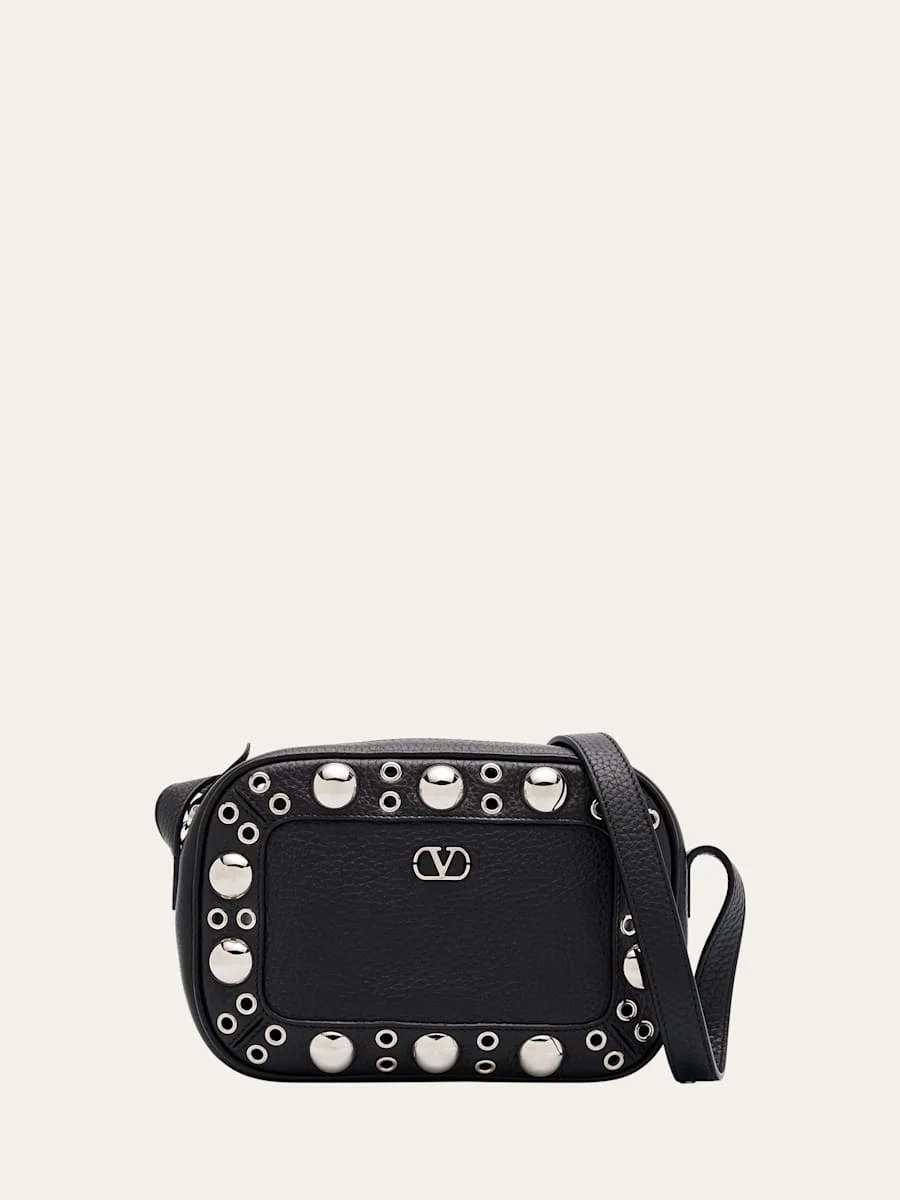 Nellcote Studded Leather Camera Crossbody Bag - 1