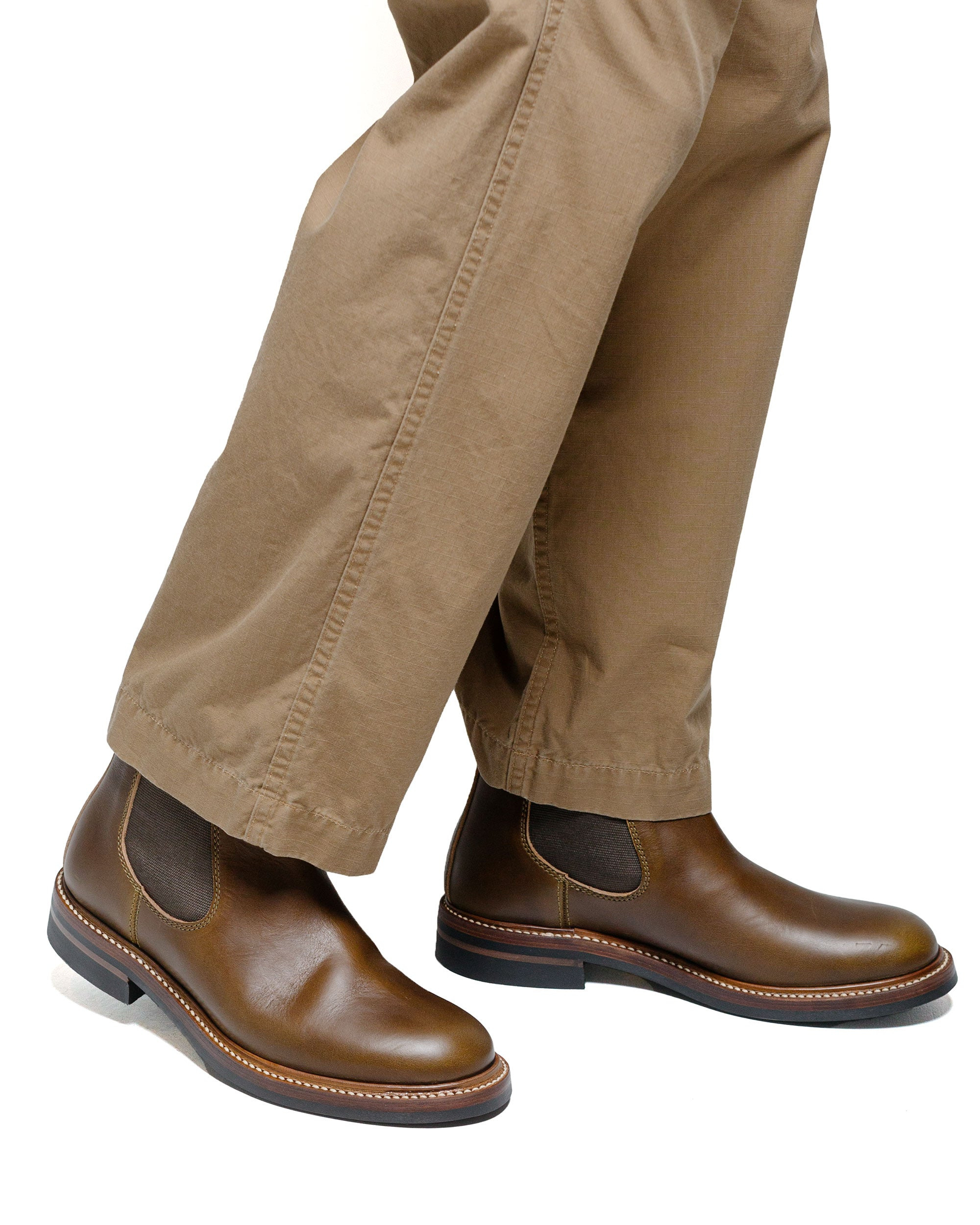 Chelsea Boots Horween CXL Dark Olive - 5
