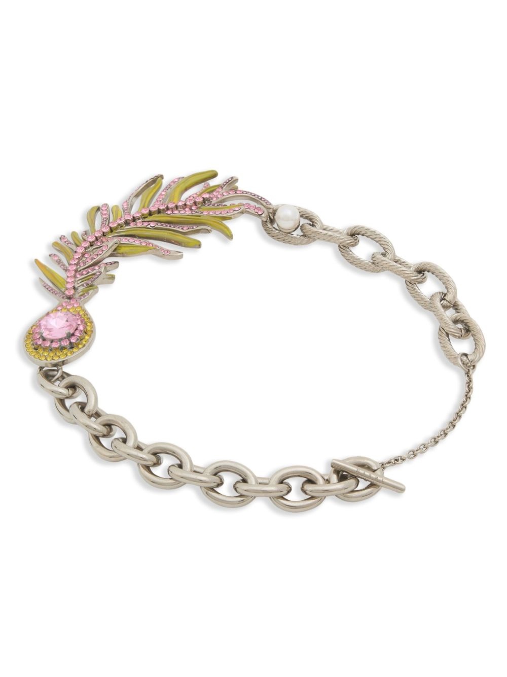 feather-design necklace - 4