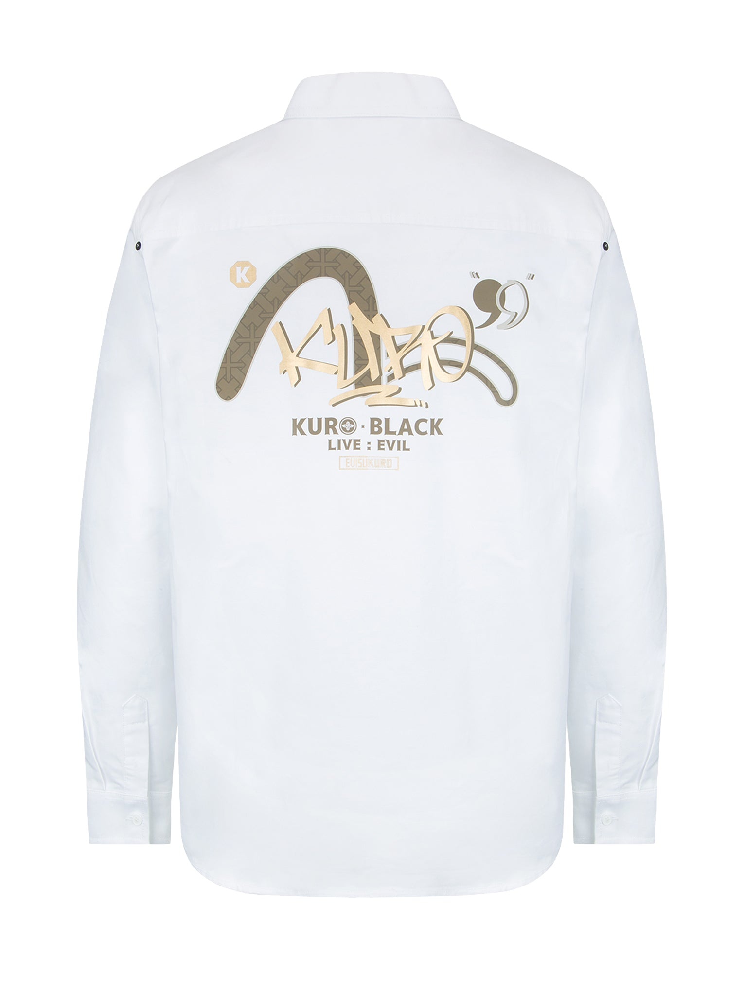 Graffiti Logo Foil Print Seagull Oxford Shirt - 13