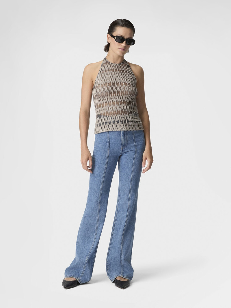 Missoni 3D Diamond Mixed Viscose Top with Halter Neck outlook