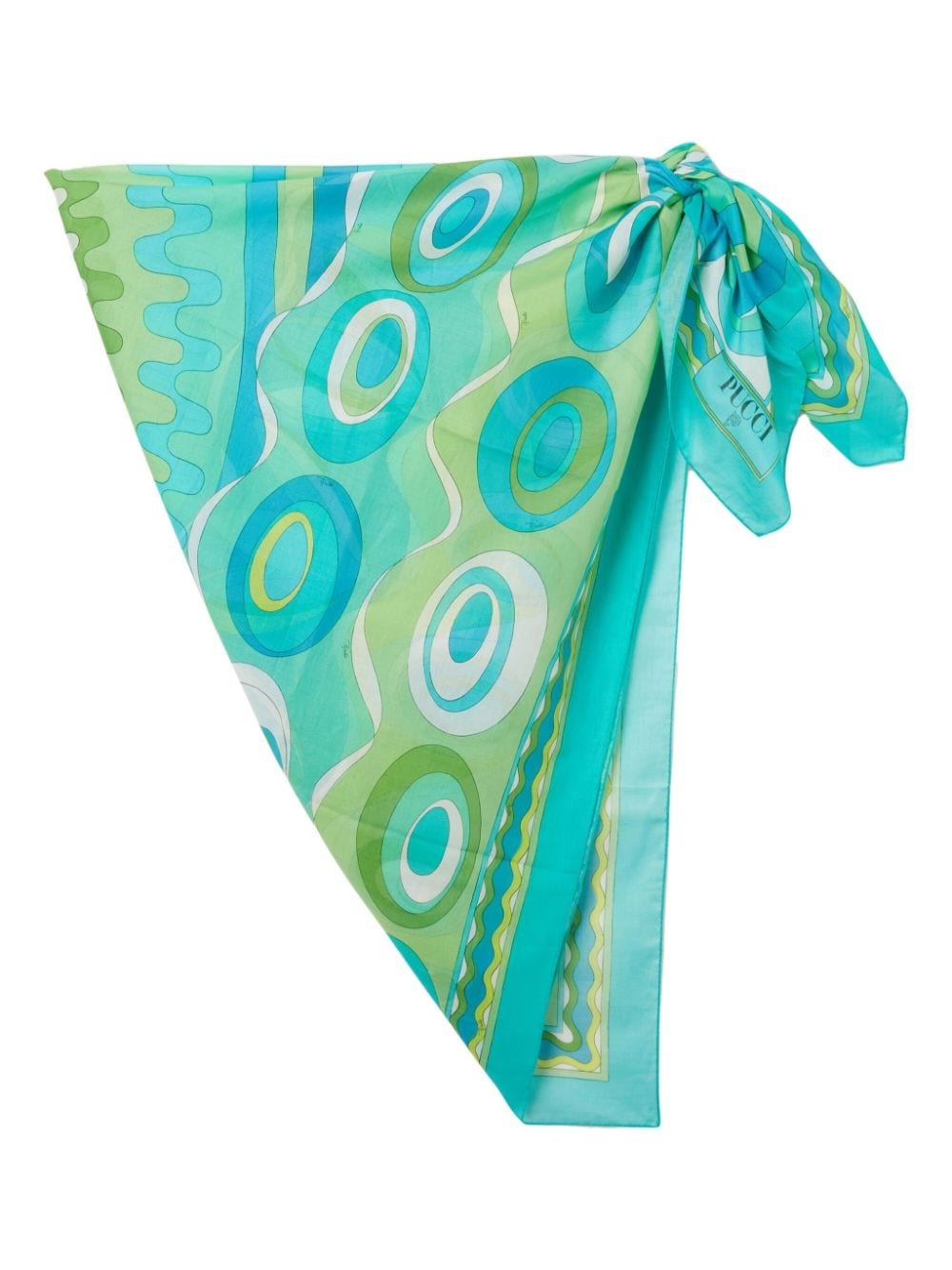 Bersaglio-print cotton cover-up - 1