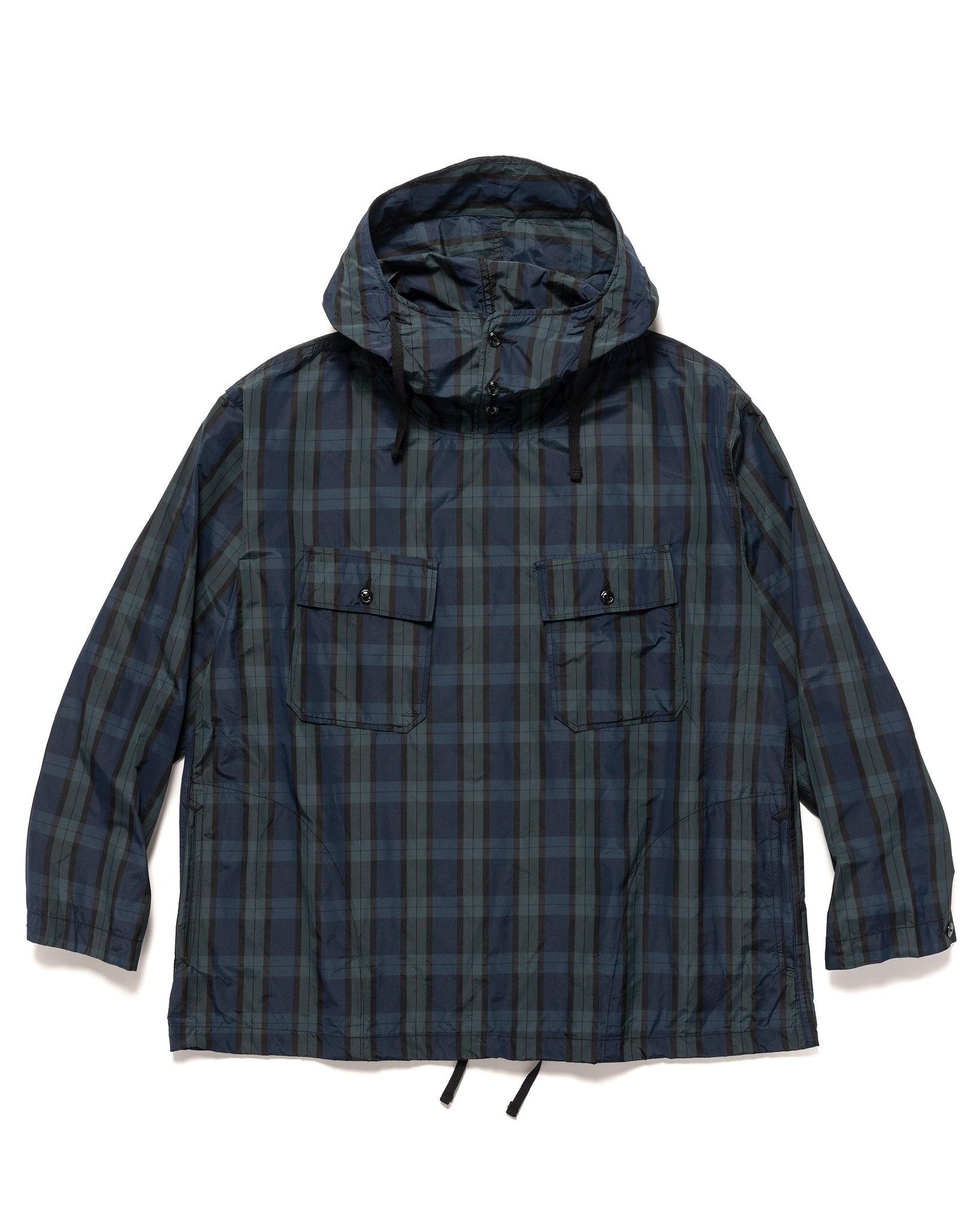 CAGOULE SHIRT CRUSHED TAFFETA BLACKWATCH - 1