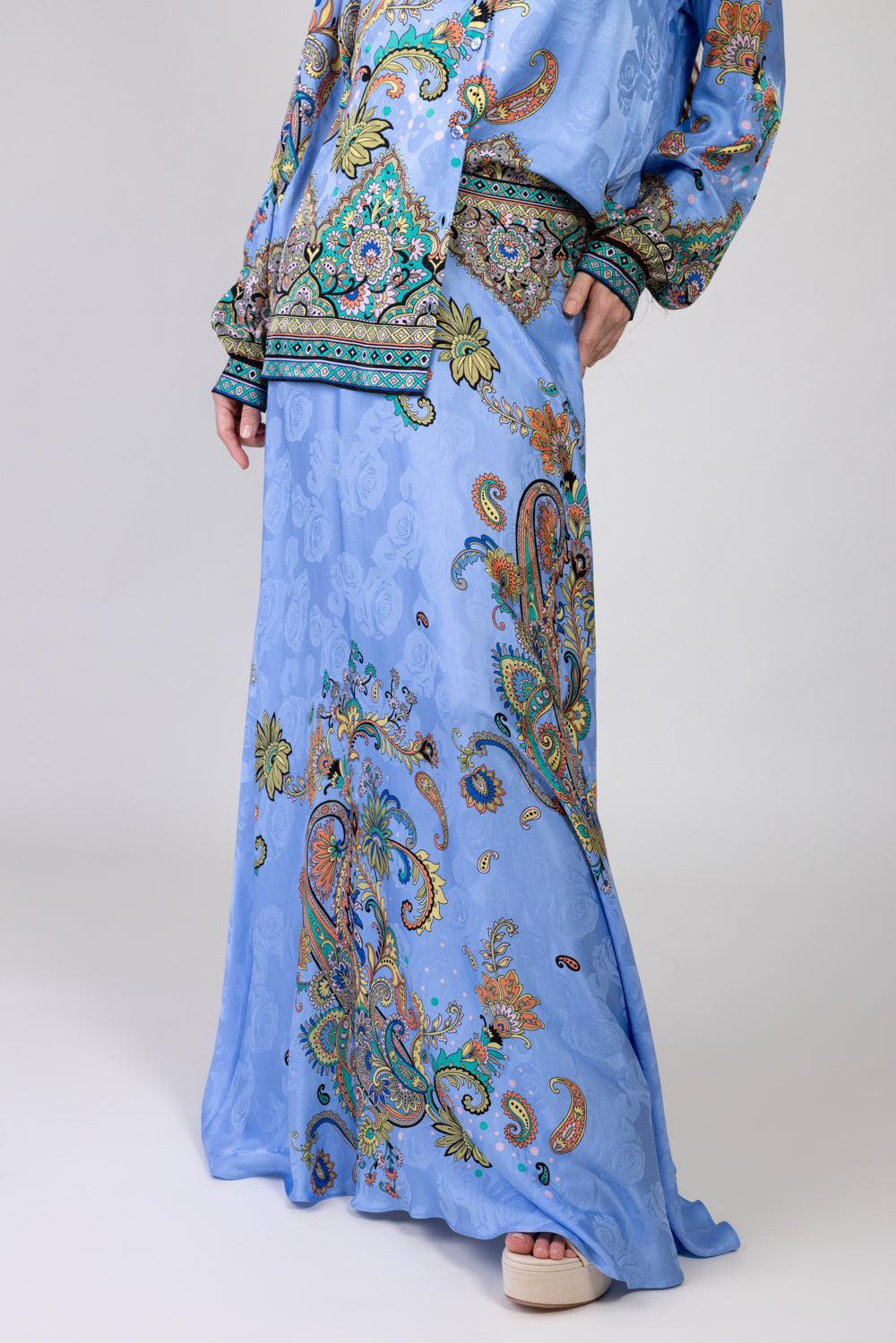 Printed Maxi Skirt - 3