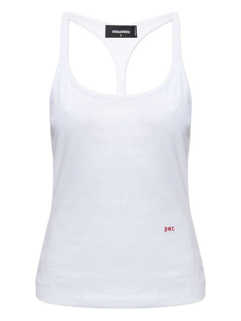 embroidered racerback ttank top 1