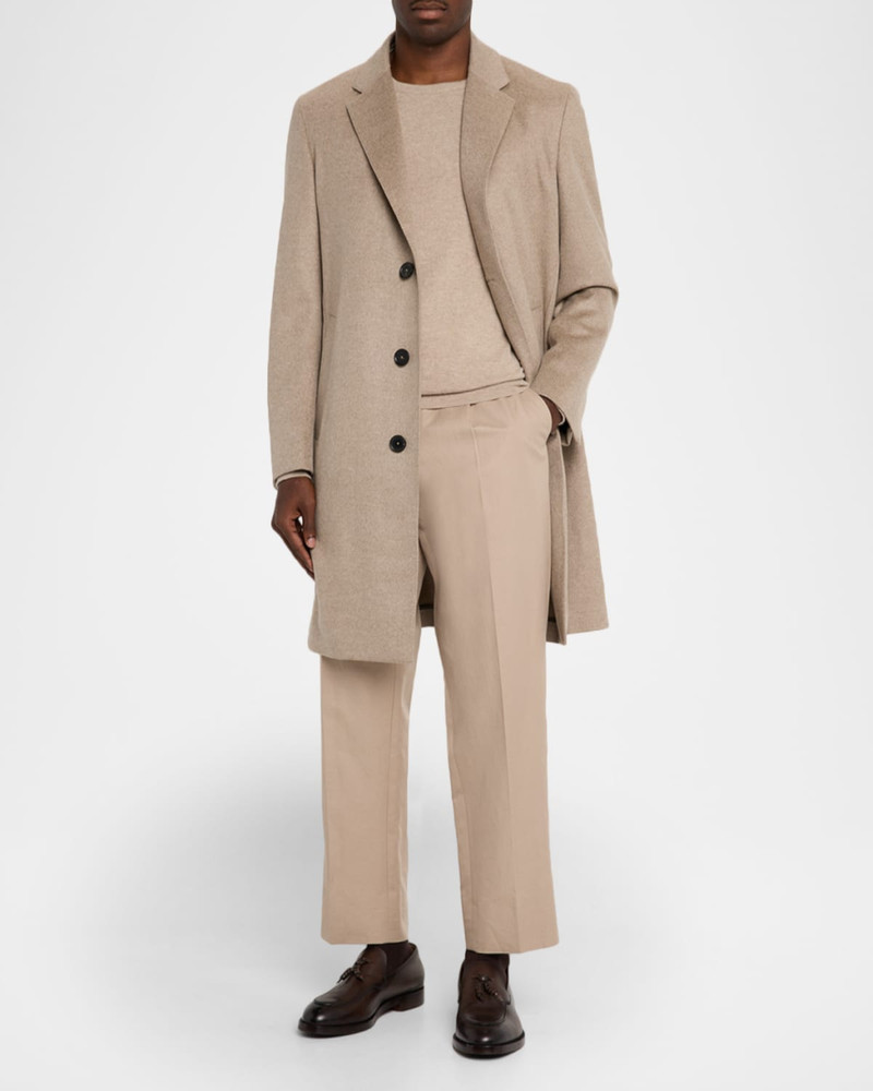 ZEGNA Men's Oasi Cashmere Notch-Lapel Overcoat outlook