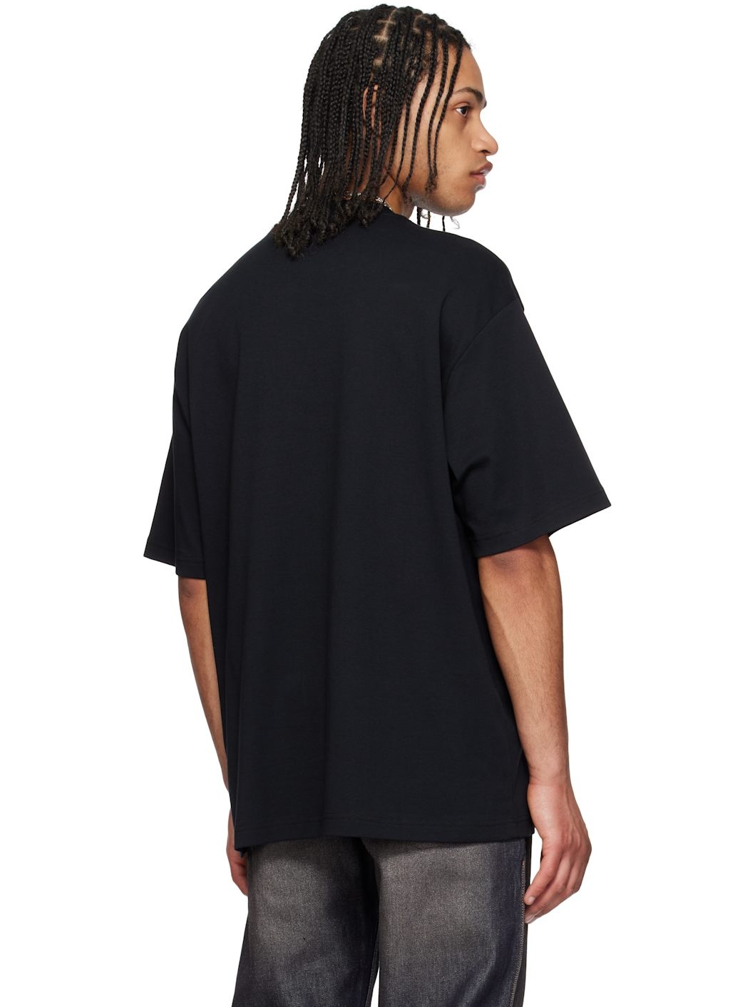 Black Logo Metal Patch T-shirt - 3