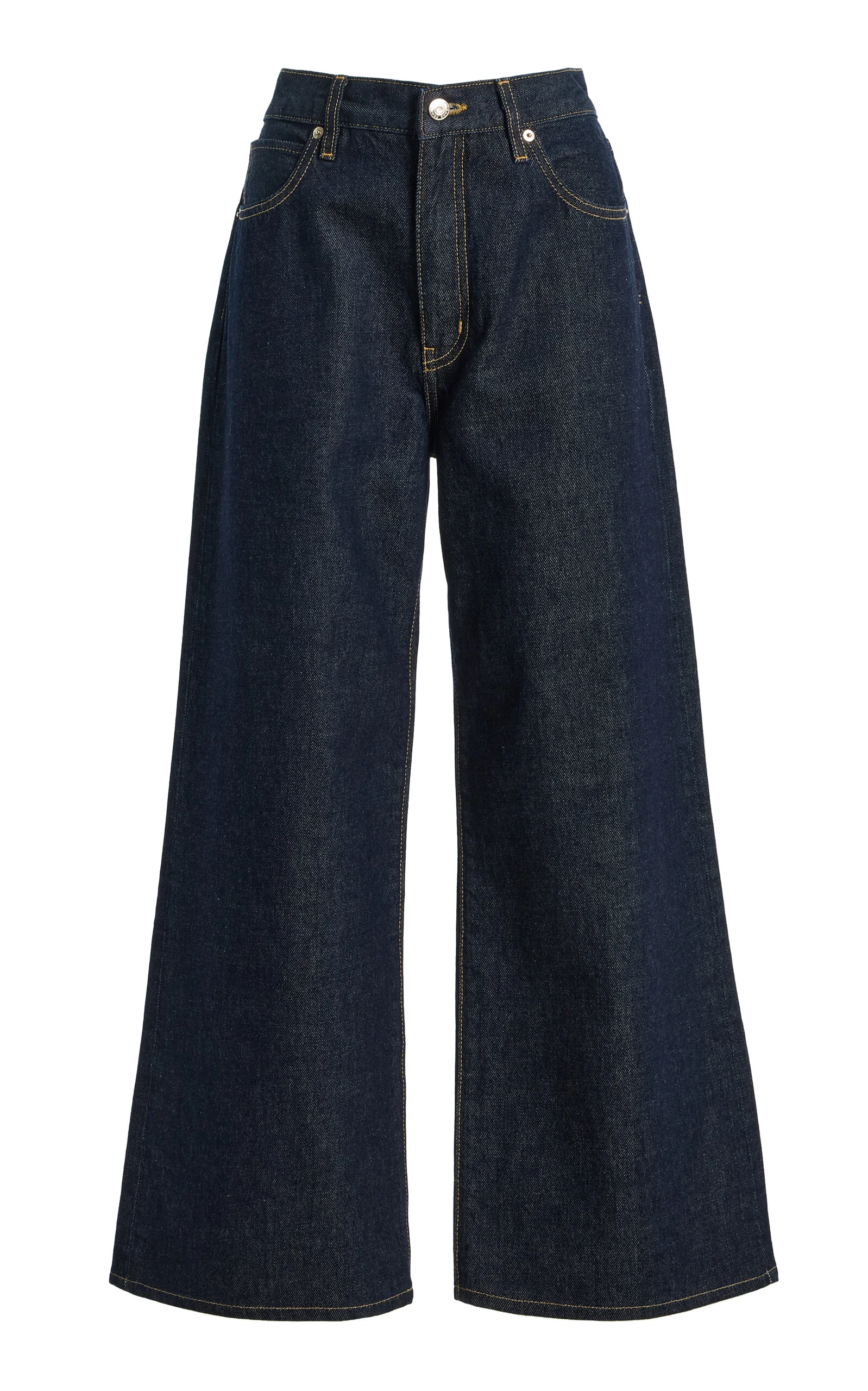 The Swing Rigid Mid-Rise Wide-Leg Jeans - 1